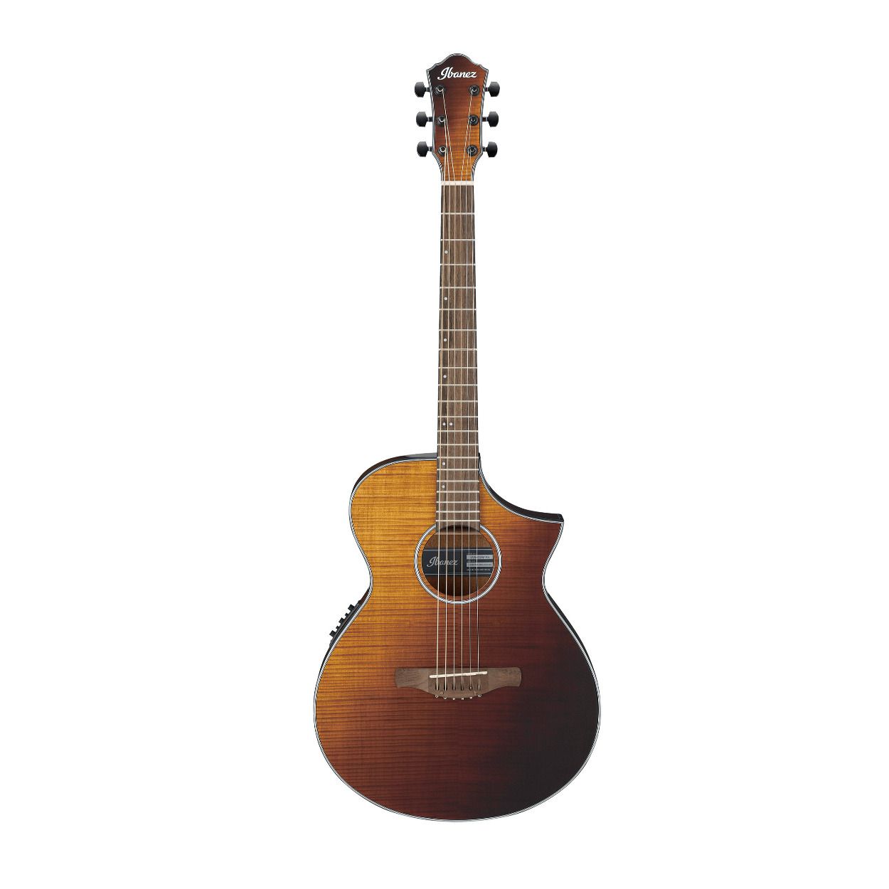 Ibanez AEWC32FM Series 6-String Acoustic-Electric Guitar (Amber Sunset Fade High Gloss) -  AEWC32FMASF
