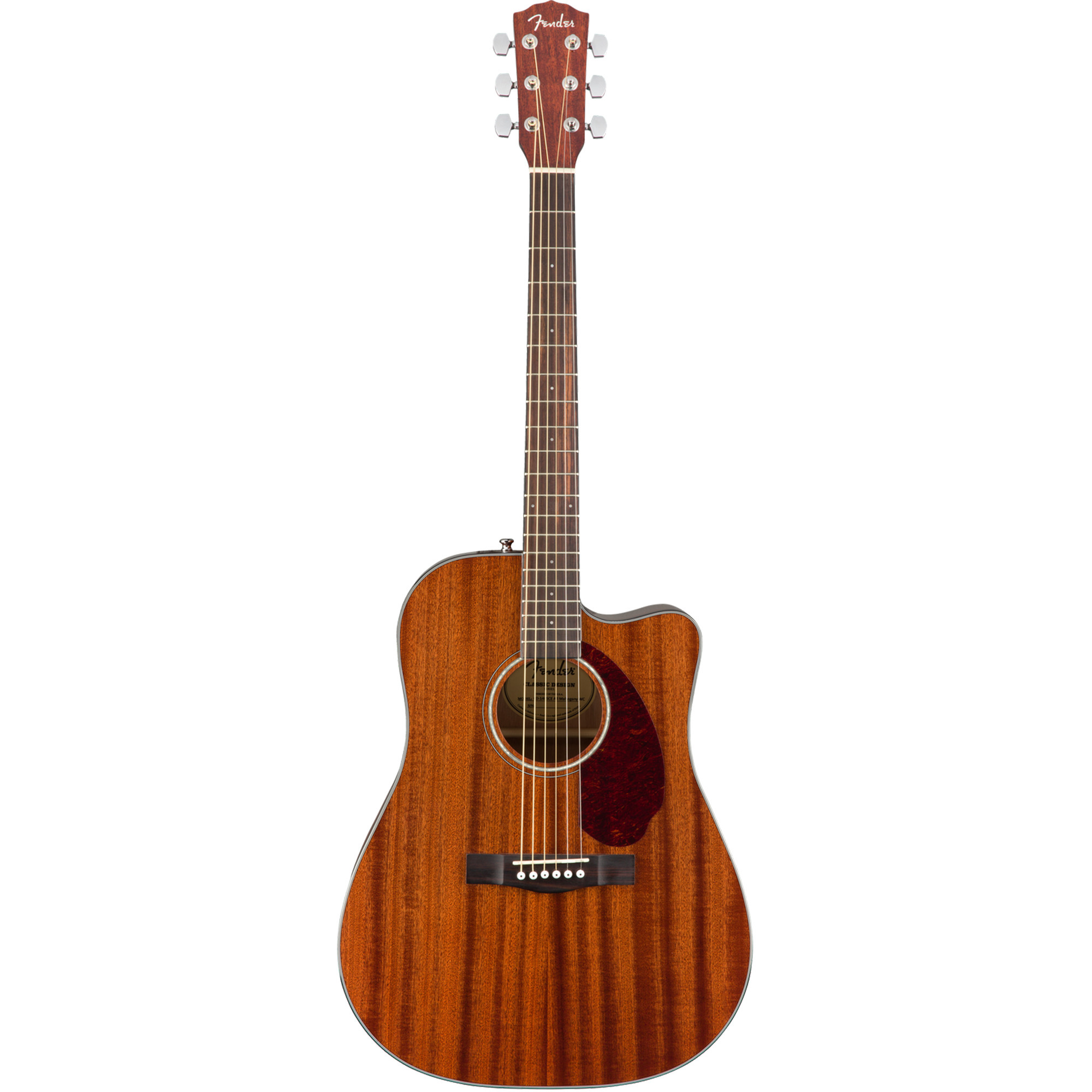 Fender CD-140SCE Dreadnought 6-String Acoustic Guitar (Right-Hand, All-Mahogany) in Sunburst -  0970213322