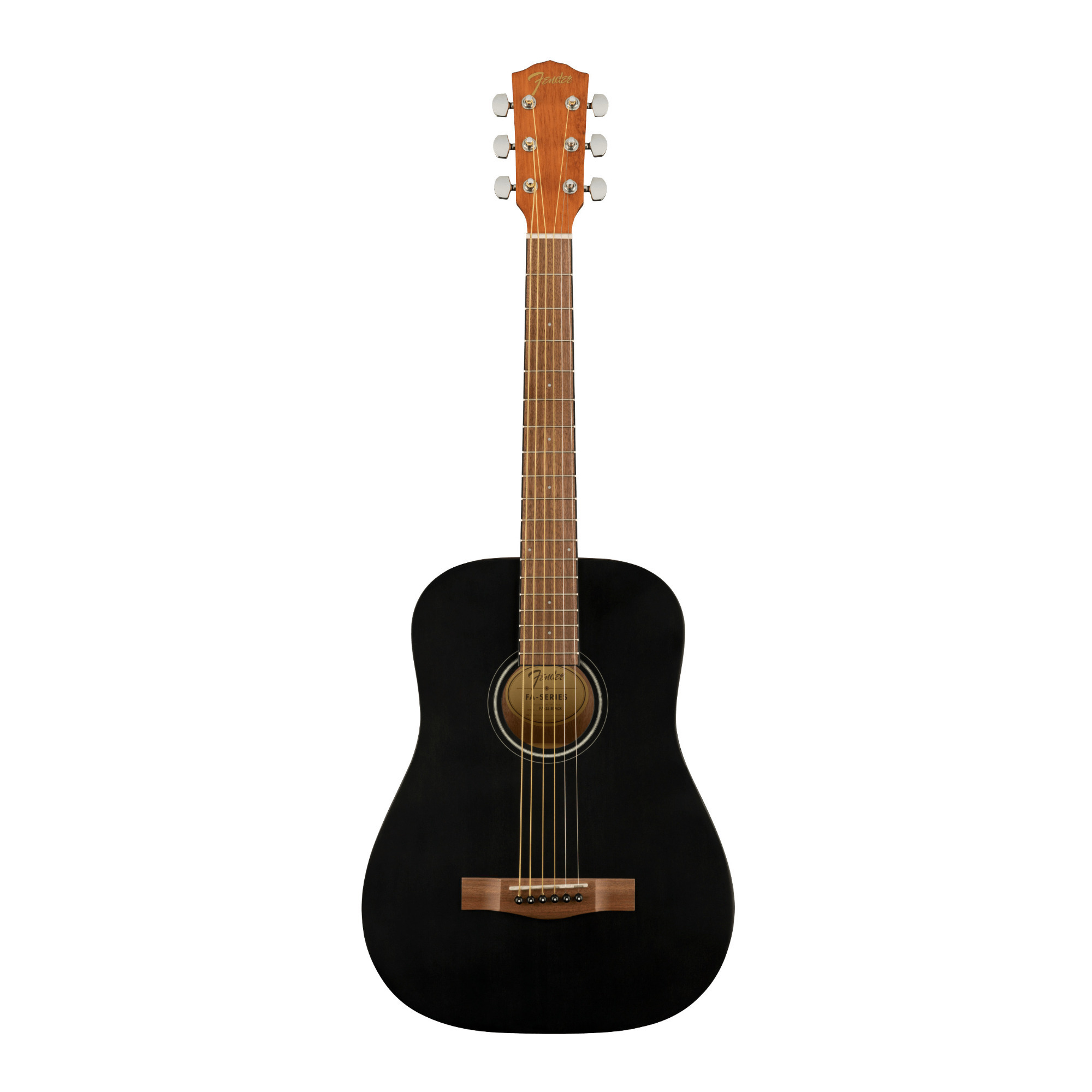 Fender FA-15 3/4 Steel 6-String Acoustic Guitar in Black -  0971170106