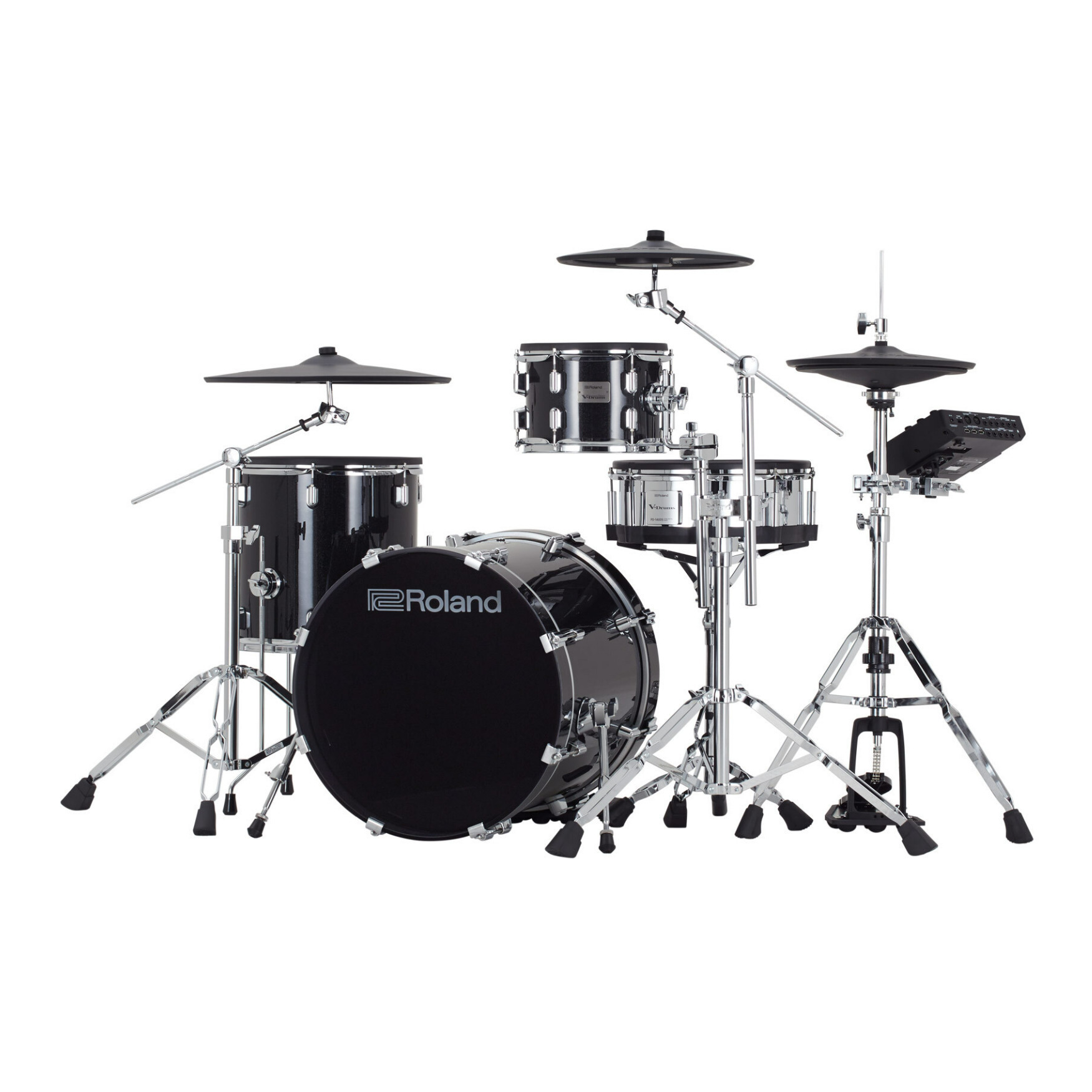 Roland VAD504 V-Drums Acoustic Design Electronic Drum Kit with Dynamic TD-27 Sound Module in Black -  ROLVAD504-1-SET