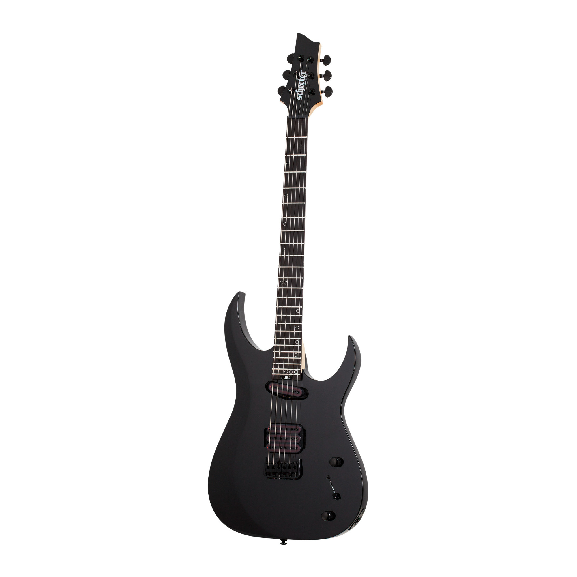 Schecter Sunset-6 Triad 6-String Electric Guitar with Ebony Fretboard (Right-Handed, Gloss Black) -  SGR-2574