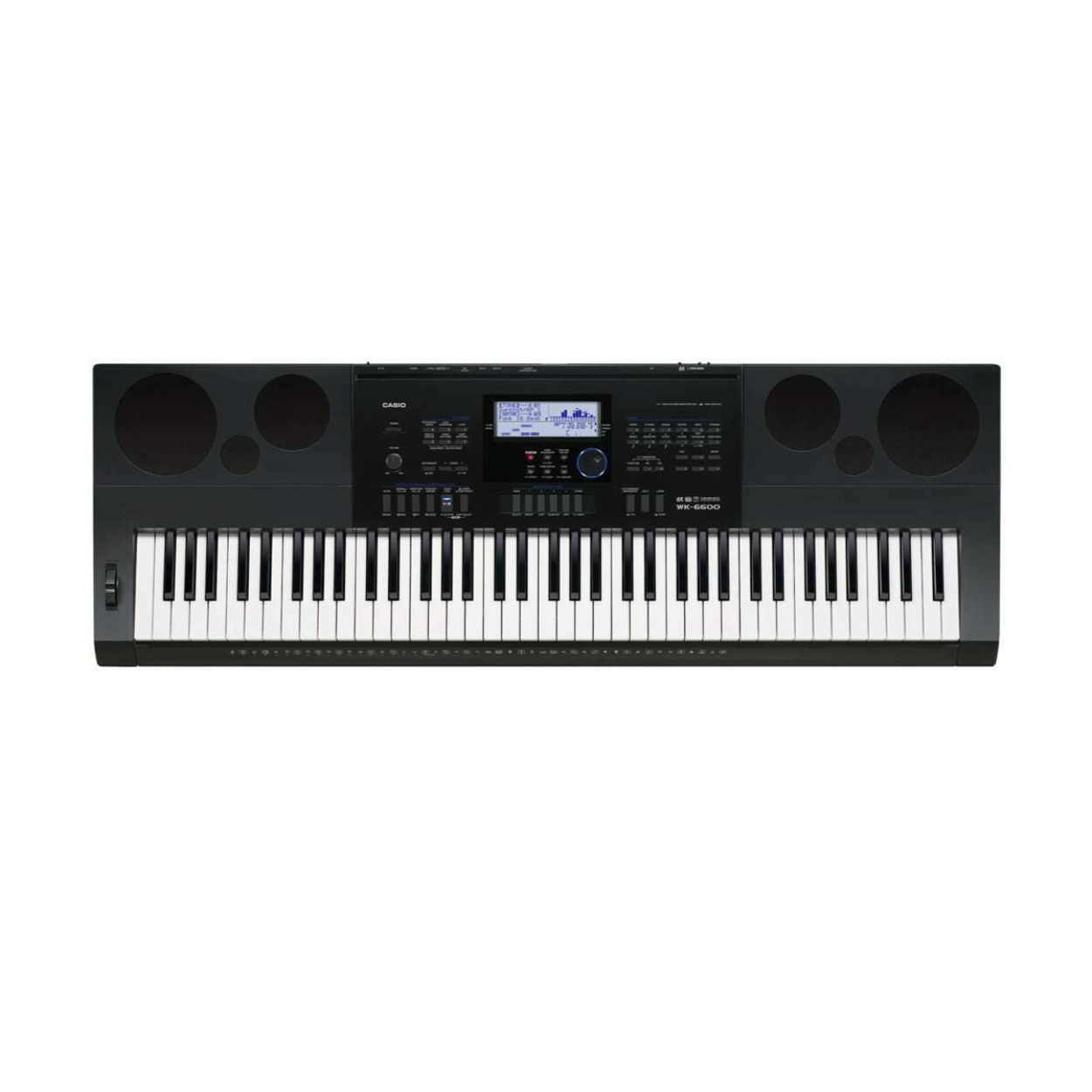 Casio WK-6600 76-Key Workstation Keyboard with Sequencer and Mixer in Black -  WK6600