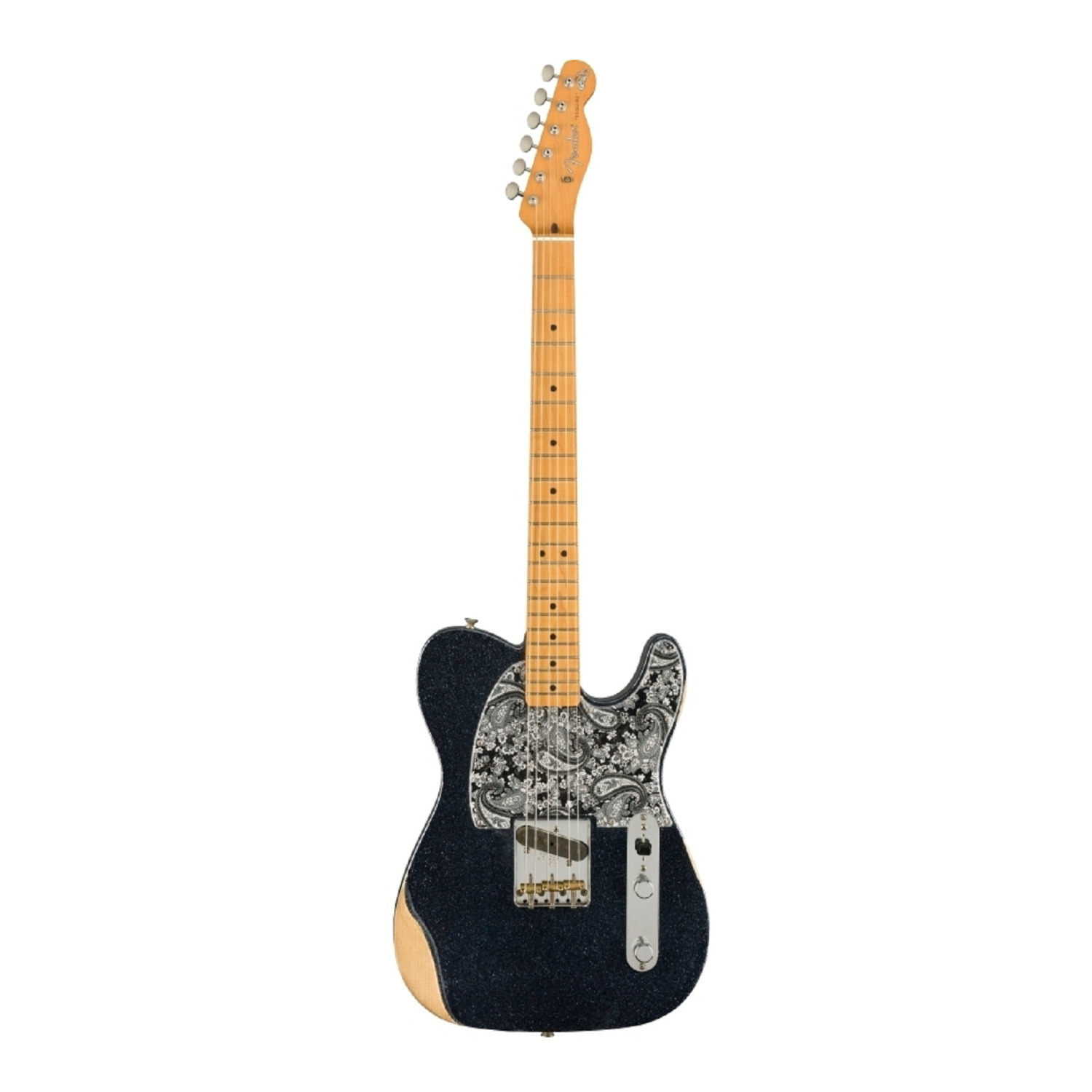 Fender Brad Paisley Esquire 6-String Electric Guitar (Right-Hand, Black Sparkle) -  0140322398