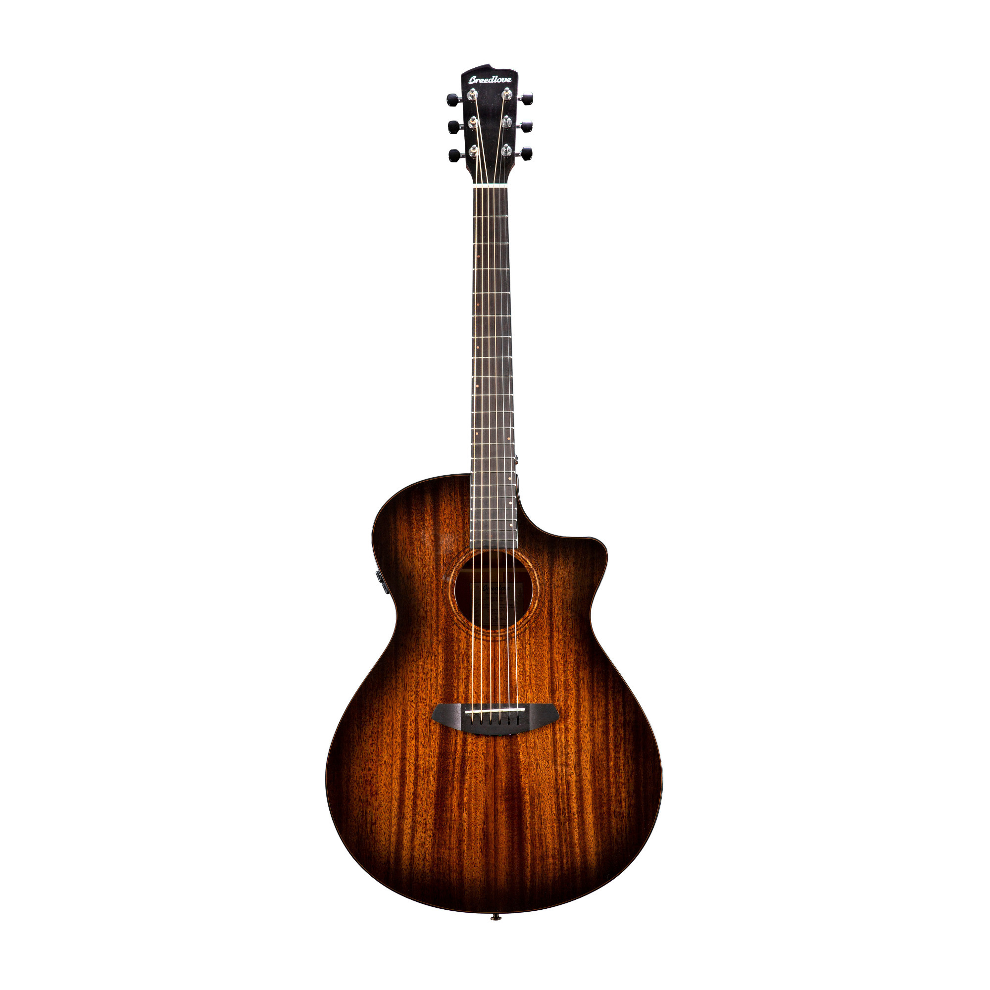 Breedlove Wildwood Pro Concerto CE 6-String African Mahogany Acoustic Guitar (Right-Handed, Suede) in Brown -  WWCO38CEAMAM