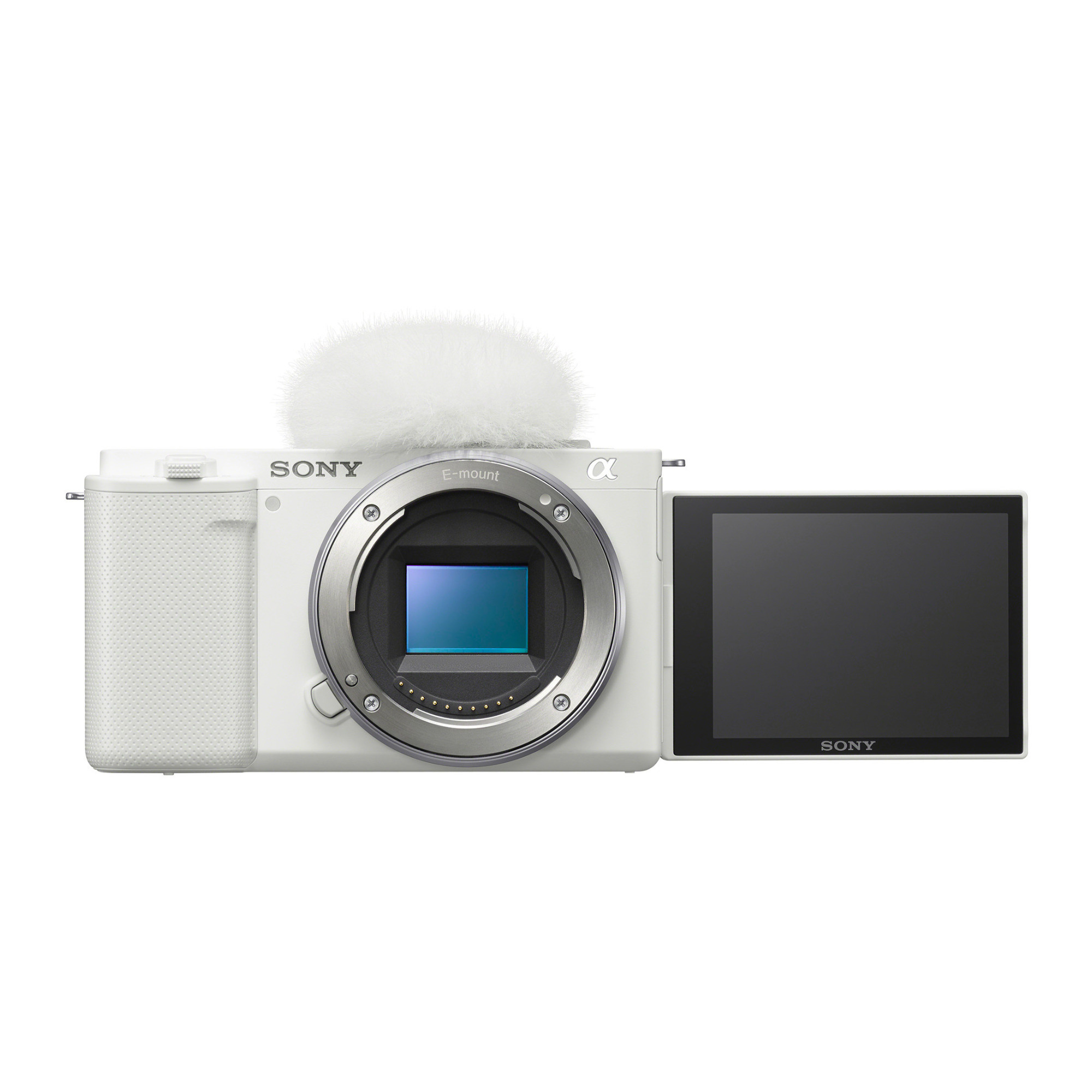 Sony Alpha ZV-E10 APS-C Interchangeable Camera Lens Mirrorless Vlog Camera (Body Only, White)