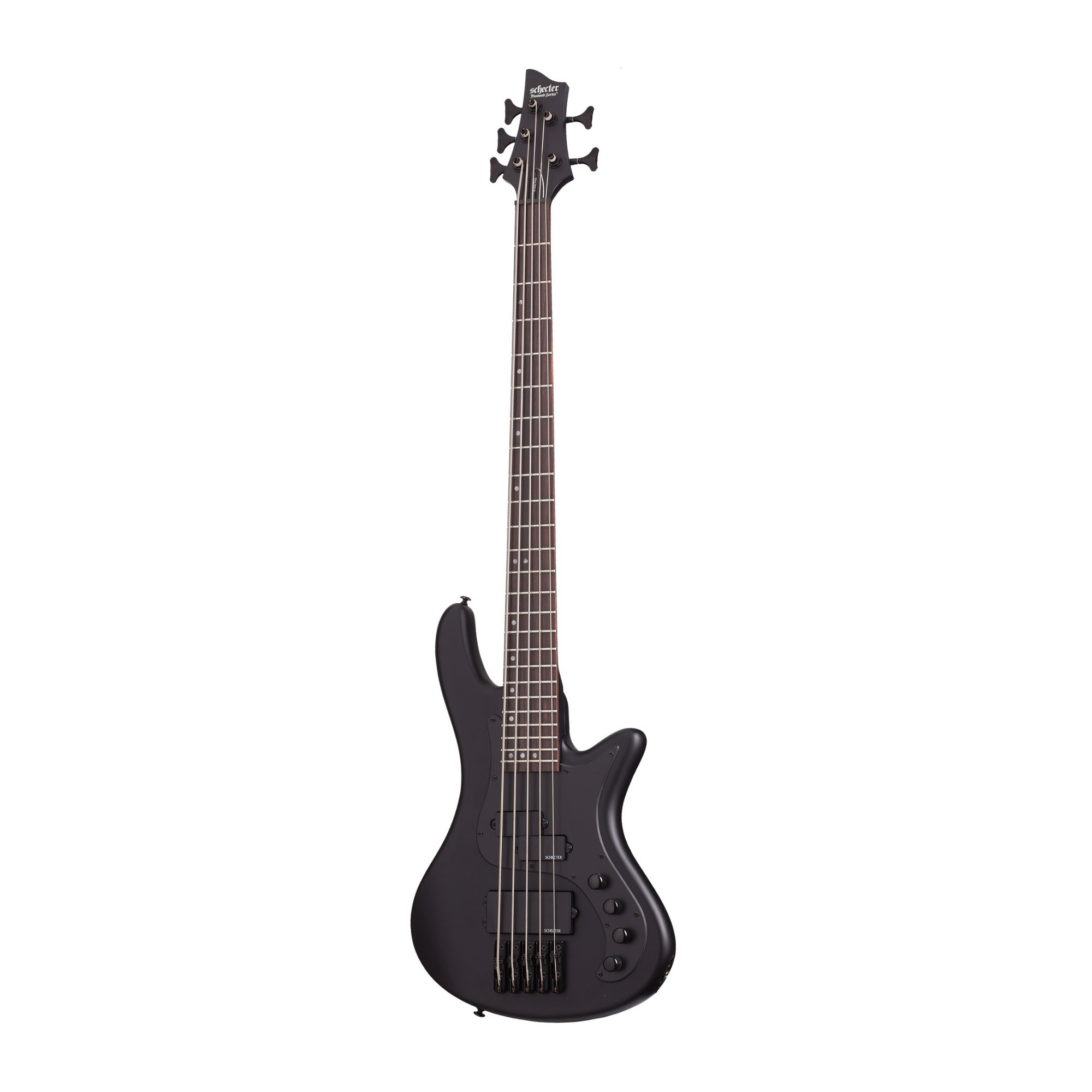 Schecter Stiletto Stealth-5 Bass Guitar (Satin Black) -  2523