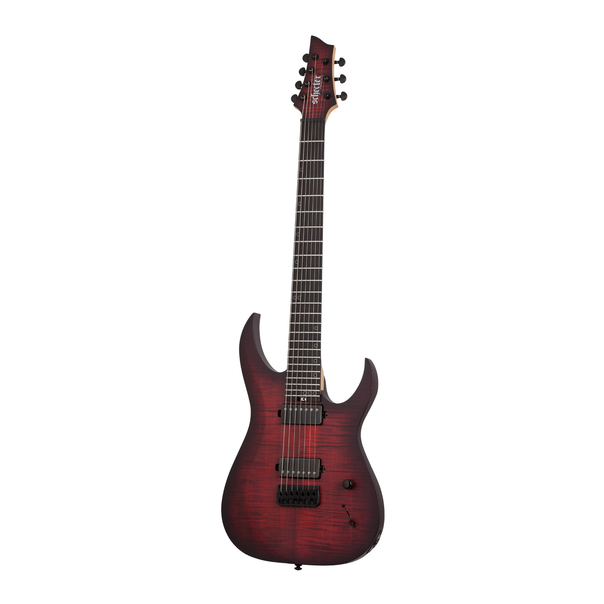 Schecter Sunset-7 Extreme 7-String Nyatoh Body Electric Guitar (Right-Handed, Scarlet Burst) in Red/Black -  SGR-2573