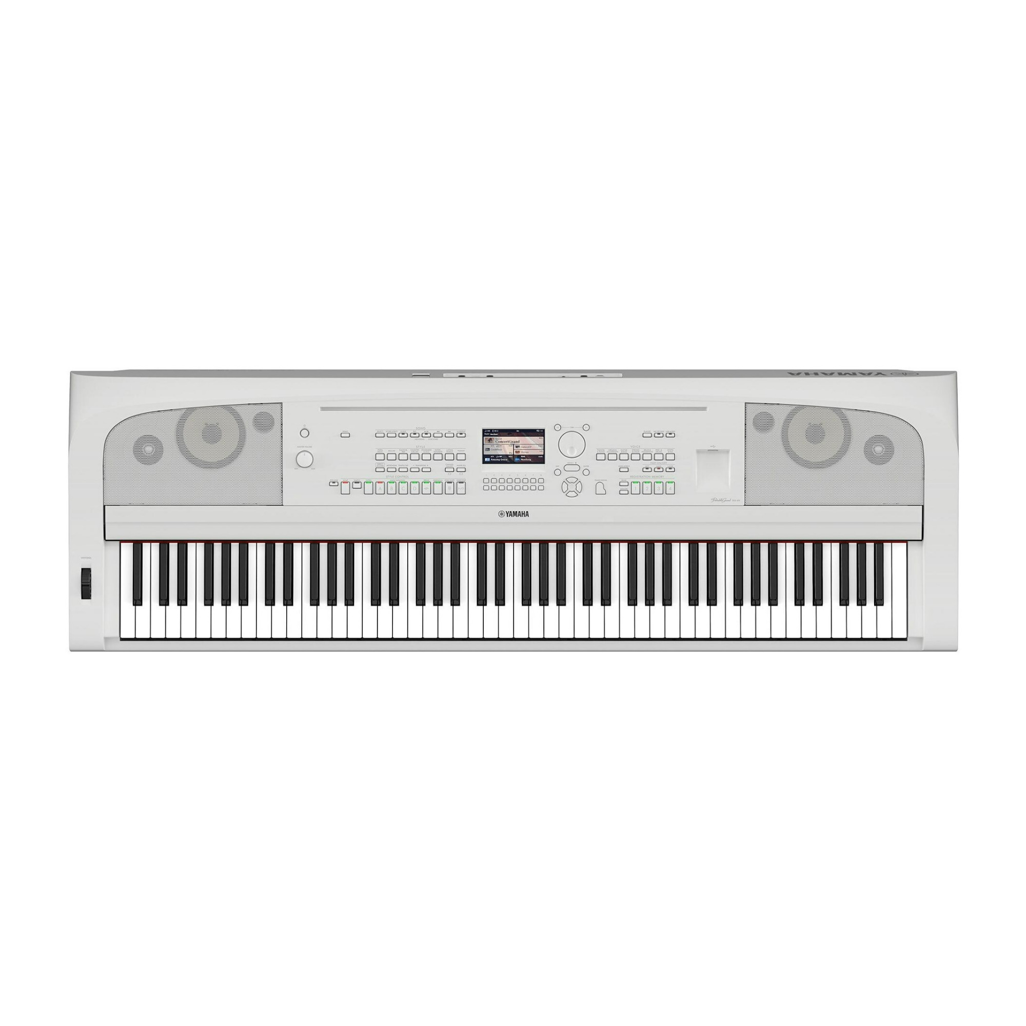 88-Key Portable Grand Piano with Pa150 Power Adapter and Sustain Pedal in White - Yamaha DGX670WH