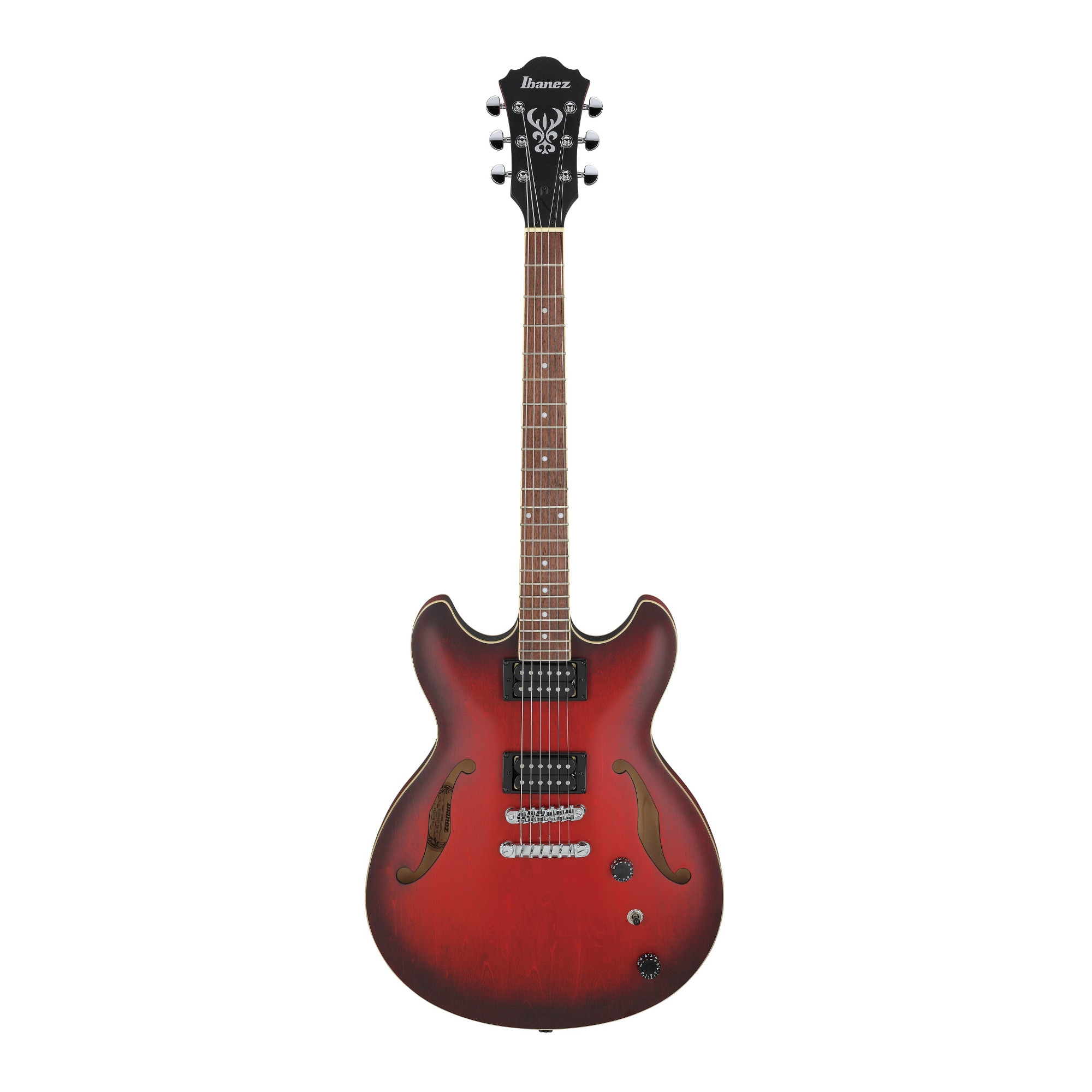 AS Series Standard 6-String Hollow Body Electric Guitar in Sunburst Red Flat - Ibanez AS53SRF