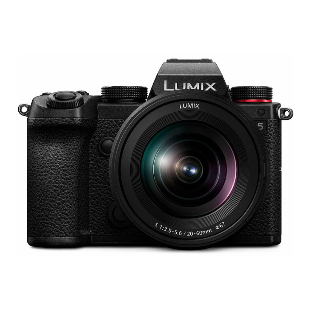 Panasonic LUMIX S5 4K Mirrorless Full-Frame L-Mount Camera with LUMIX S 20-60mm f/3.5-5.6 Camera Lens in Black
