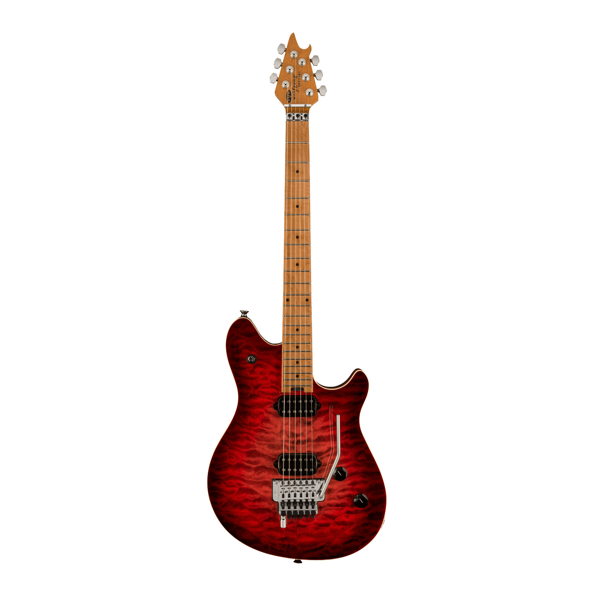 EVH Wolfgang Special QM 6-String Right-Handed Electric Guitar with Basswood Body (Sangria) in Red -  5107701598