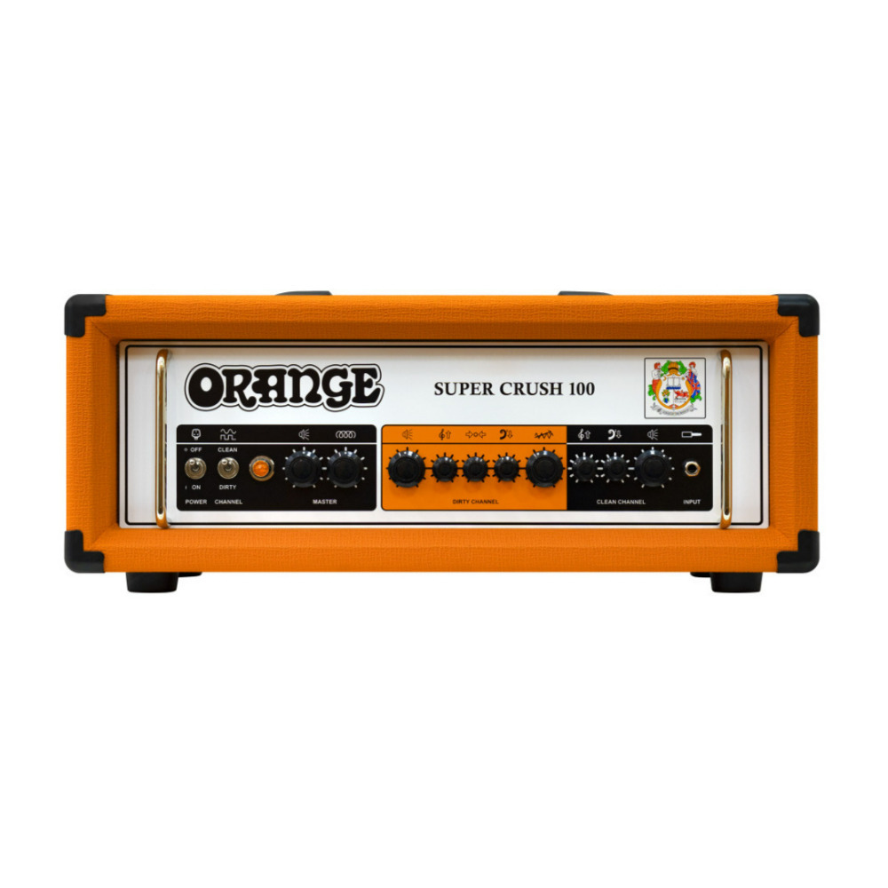 Amps Super Crush 100W Guitar Amplifier Head in Orange -  SUPER-CRUSH-100-H