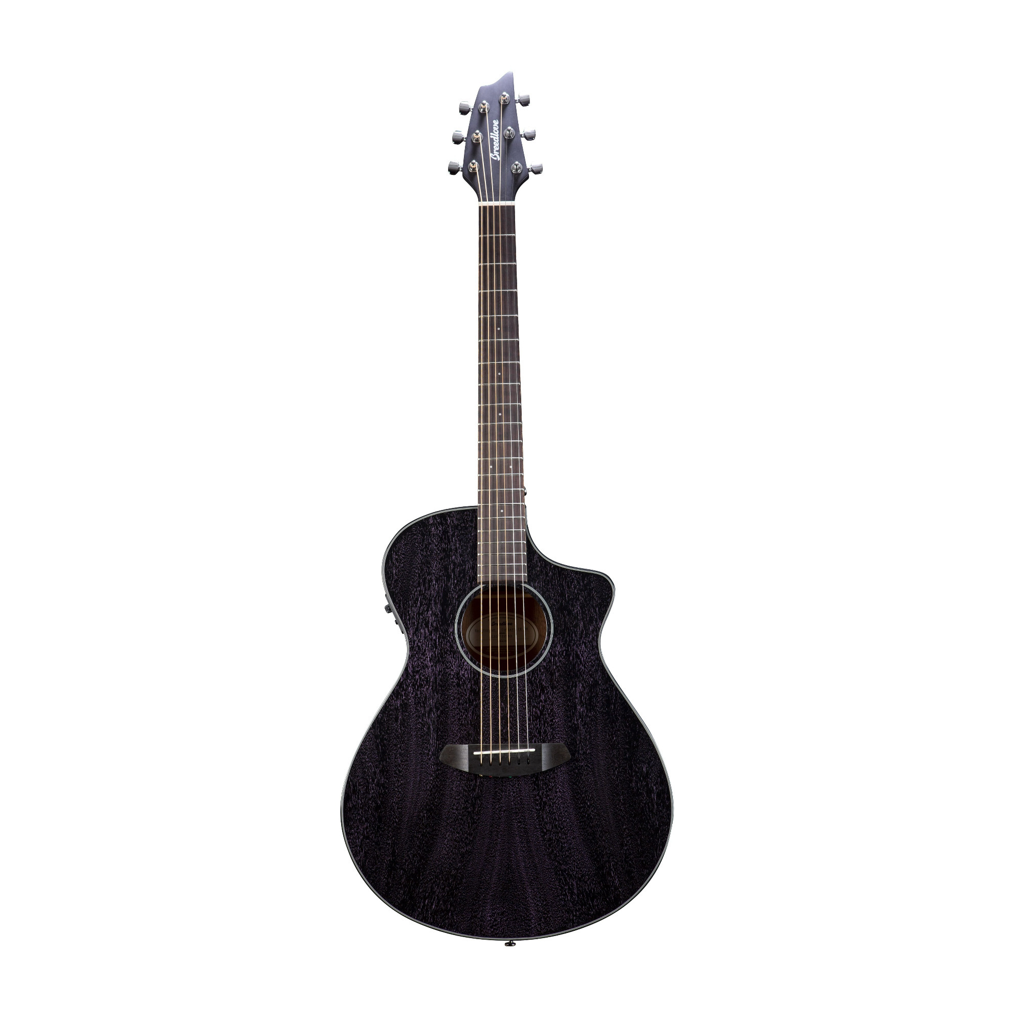 Breedlove Rainforest S Concert African Mahogany 6-String Acoustic Electric Guitar (Orchid) in Black/Purple -  RFCN53CEAMAM