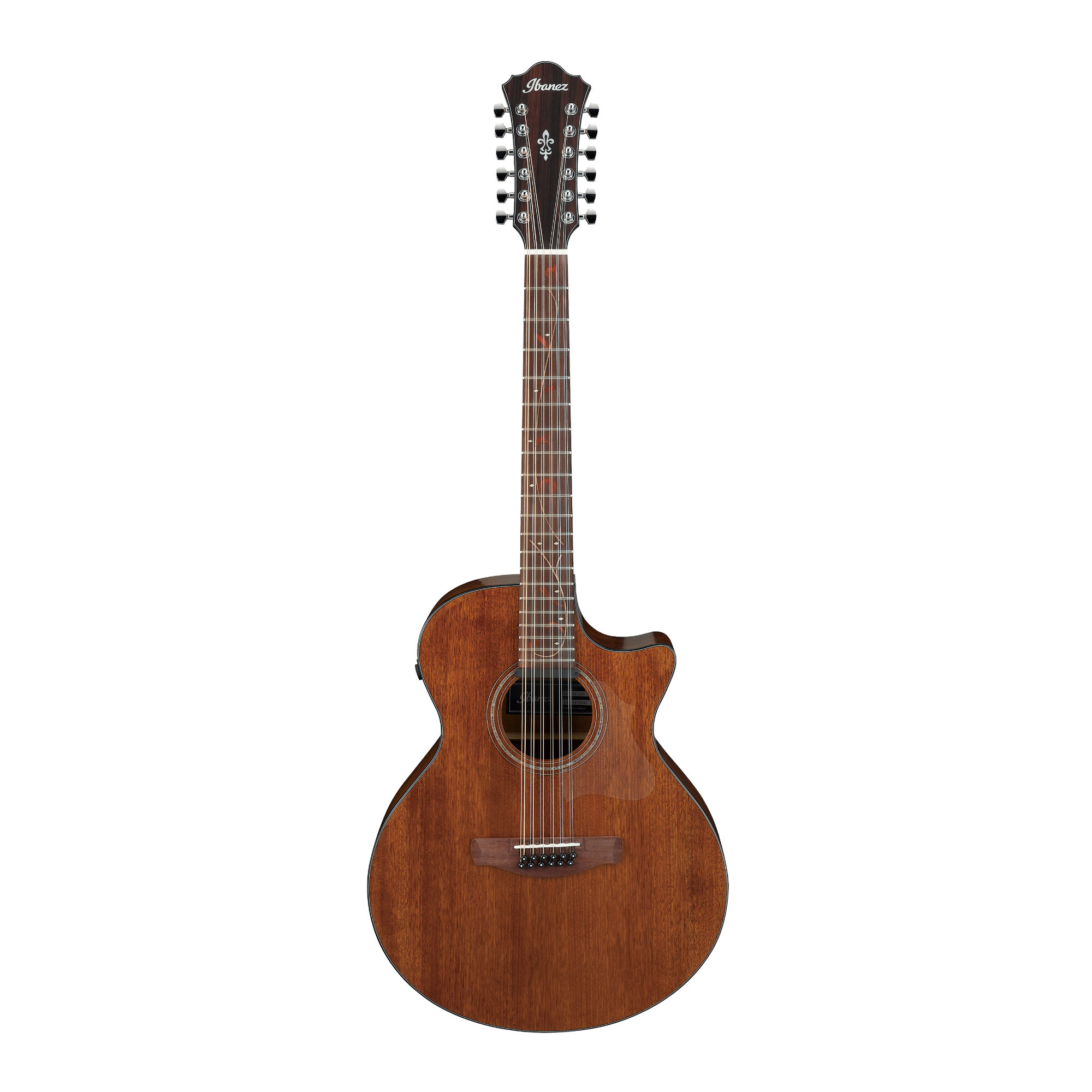 Ibanez AE2912 12-String Acoustic-Electric Guitar (Right-Hand, Natural Low Gloss) -  AE2912LGS