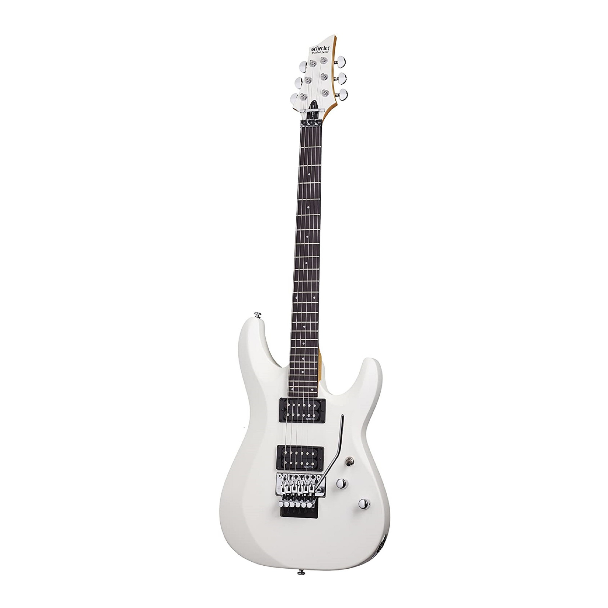 Schecter C-6FR Deluxe 6-String Electric Guitar (Right-Hand, Satin White) -  435