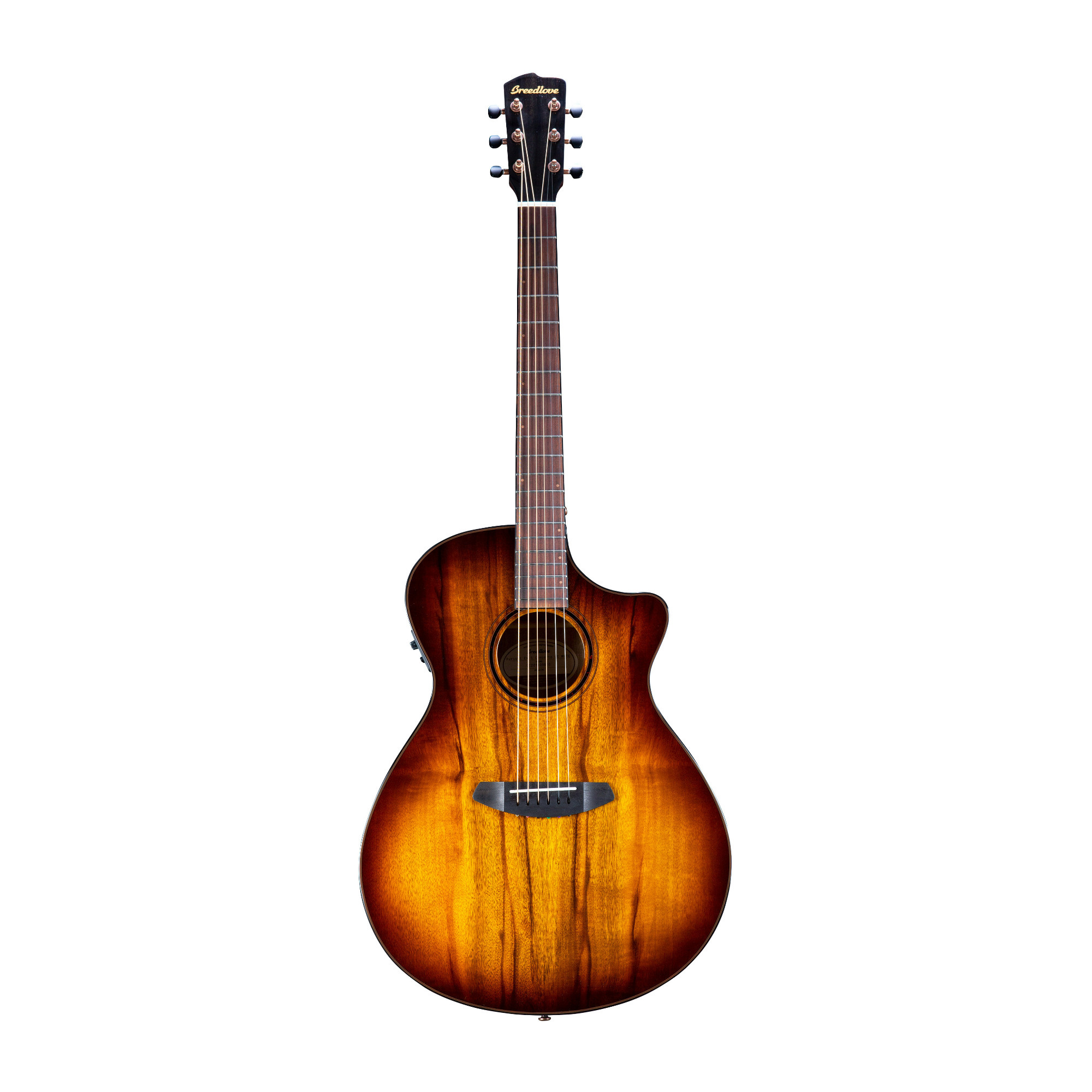Breedlove Pursuit Exotic S Concerto 6-String Acoustic Guitar CE (Right-Handed, Tiger's Eye) in Wood -  PSCO42CEMYMY