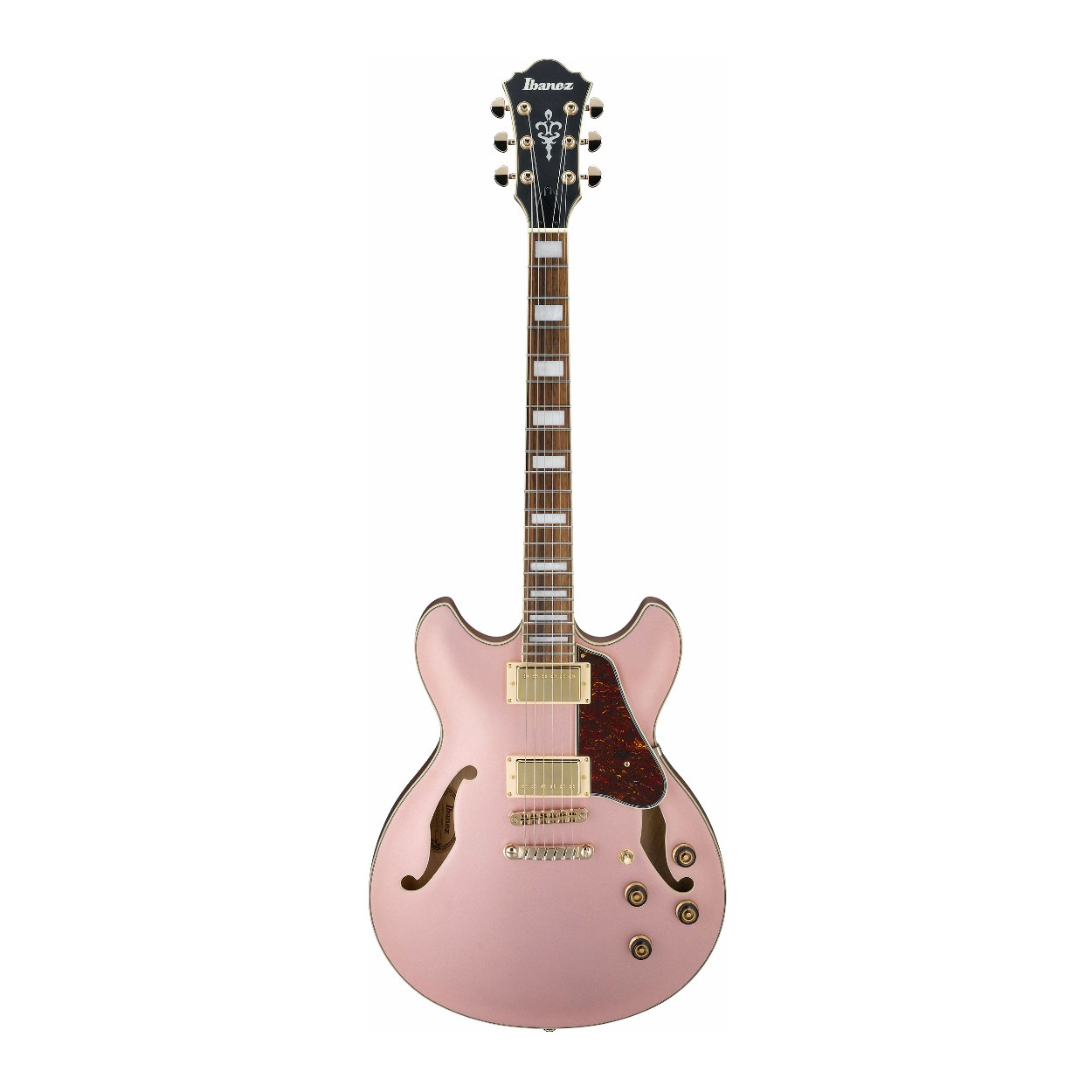Ibanez AS Artcore 6-String Semi-Hollow Body Electric Guitar (Rose Gold Metallic Flat, Right-Handed) -  AS73GRGF
