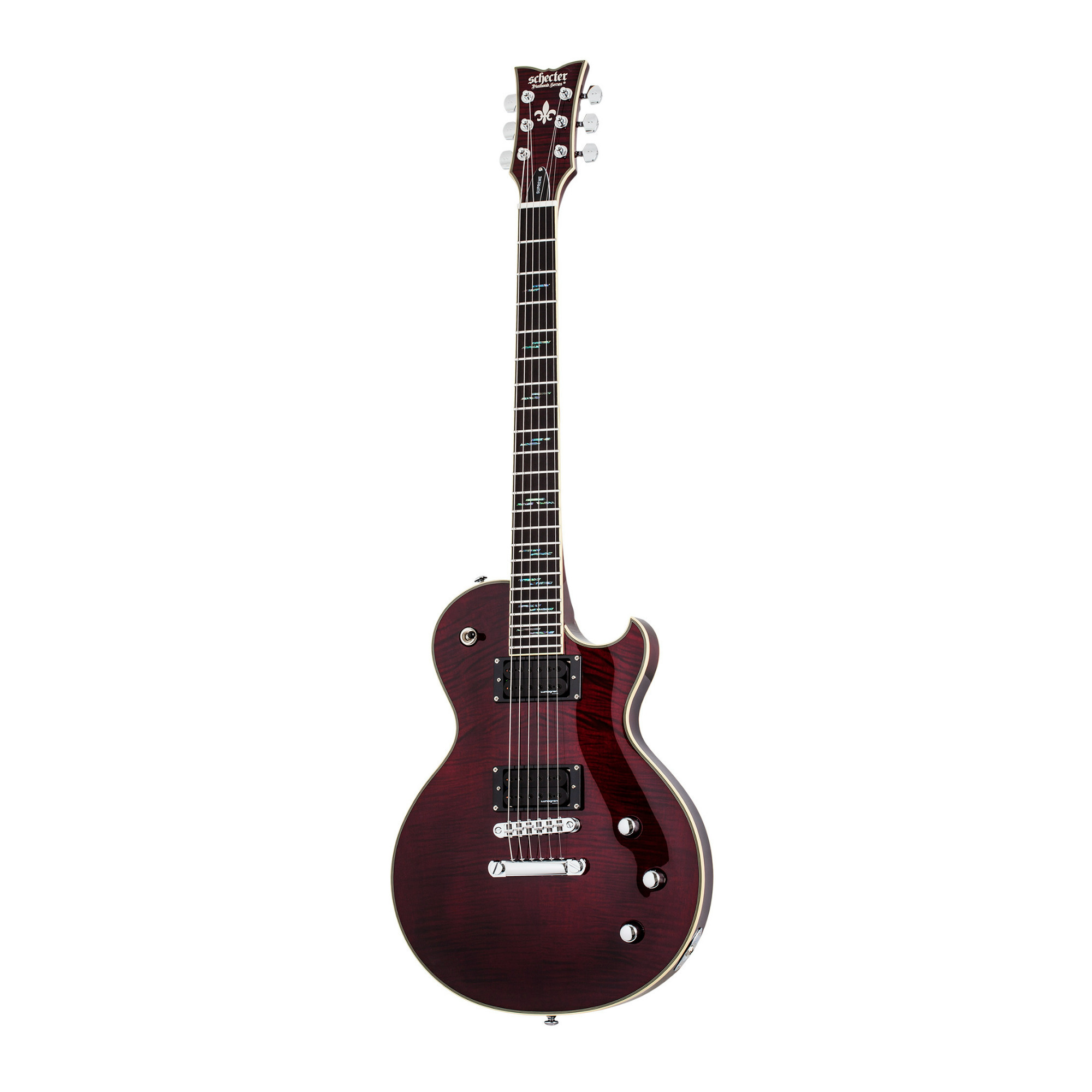 Schecter Solo-II Supreme 6-String Electric Guitar (Black Cherry) in Black/Cherry -  SGR-2592