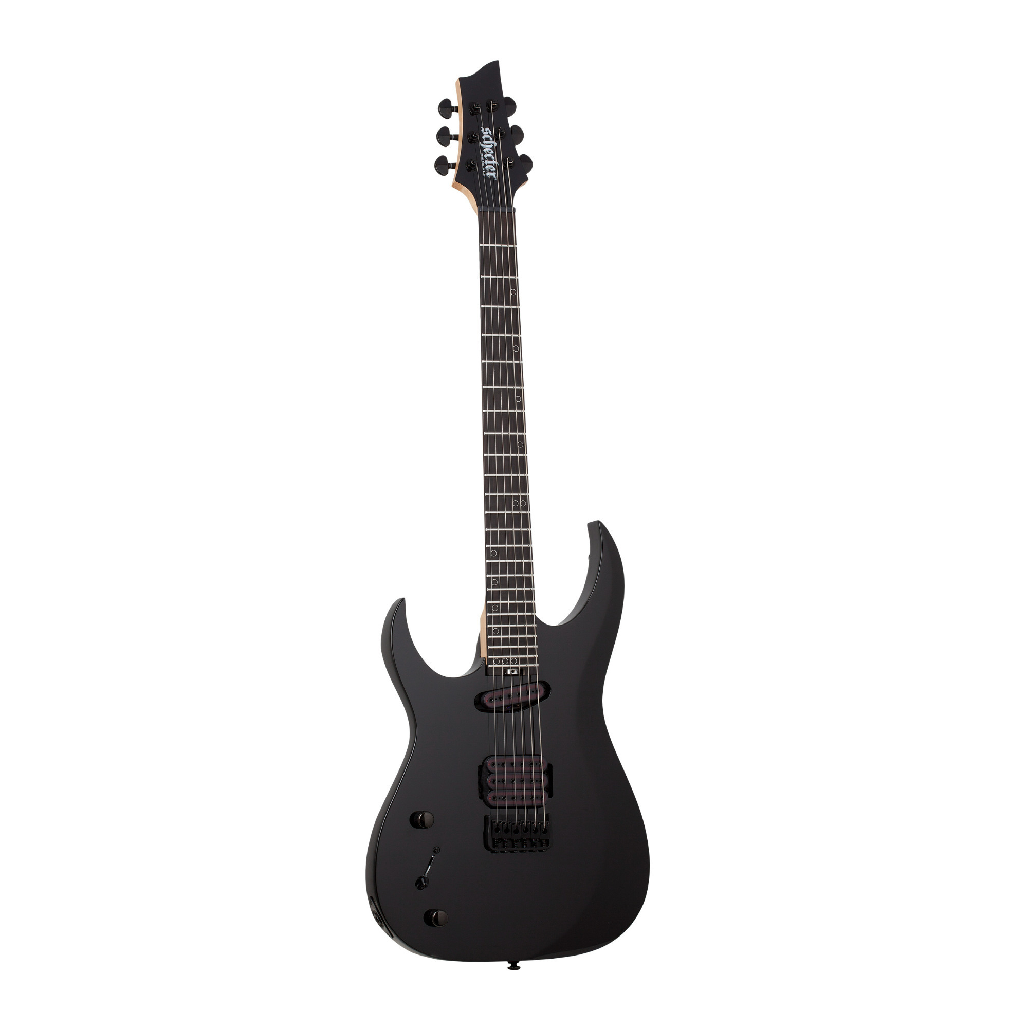 Schecter Sunset-6 Triad 6-String Electric Guitar with Ebony Fretboard (Left-Handed, Gloss Black) -  SGR-2578