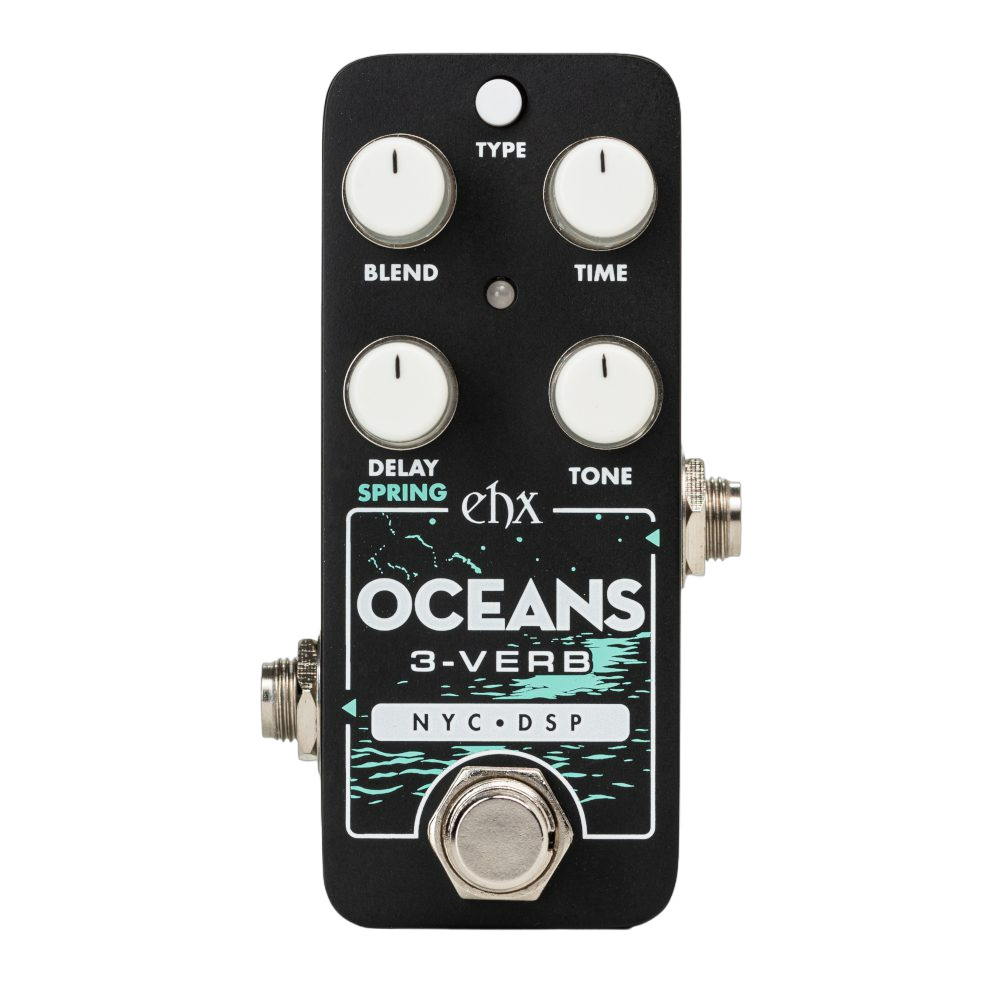 Electro Harmonix Pico Oceans 3-Verb Ultra Compact Reverb Guitar Effects Pedal with Spacious Sounds -  PICO OCEANS3