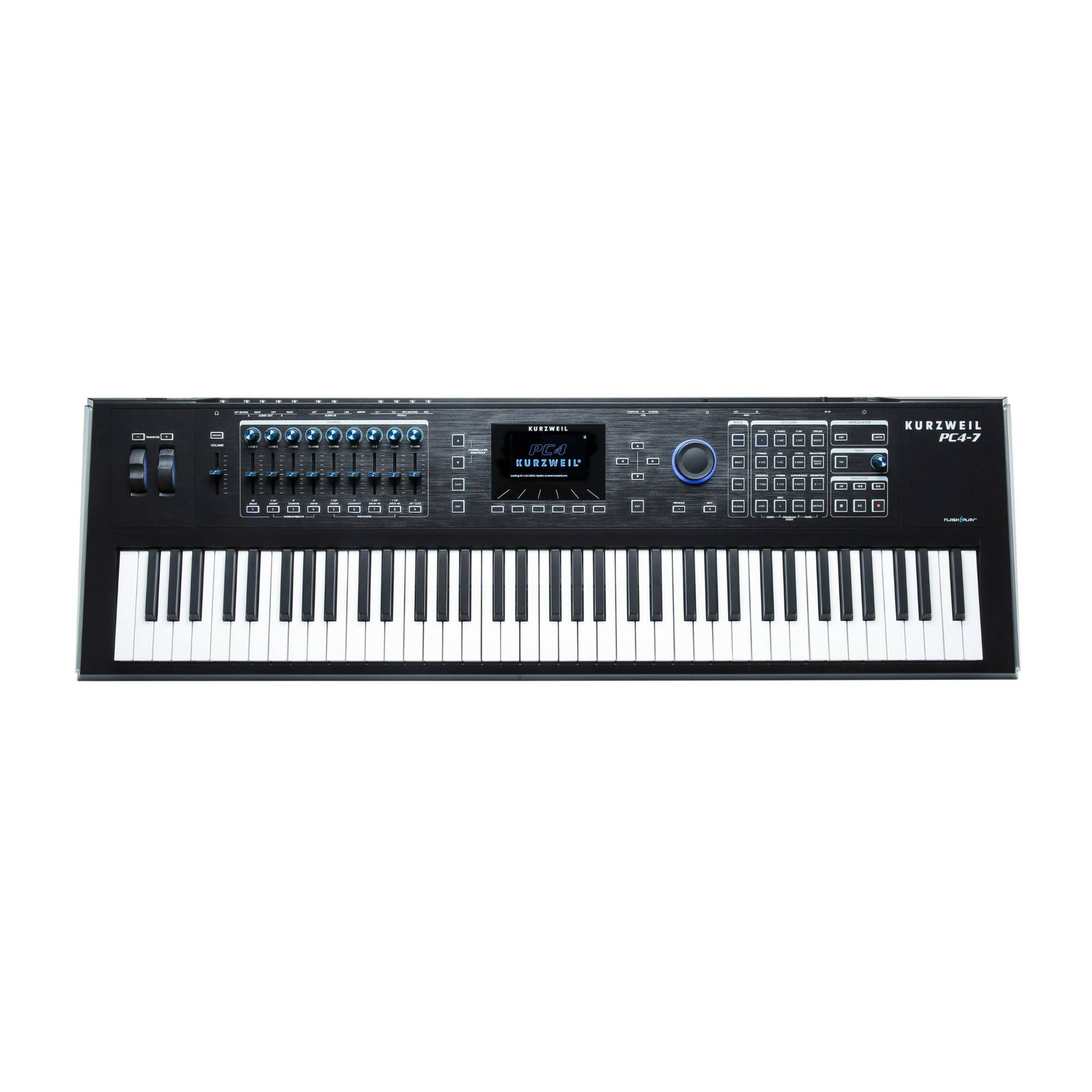Kurzweil PC4-7 76-Key Performance Controller and Synthesizer Workstation with V.A.S.T Editing