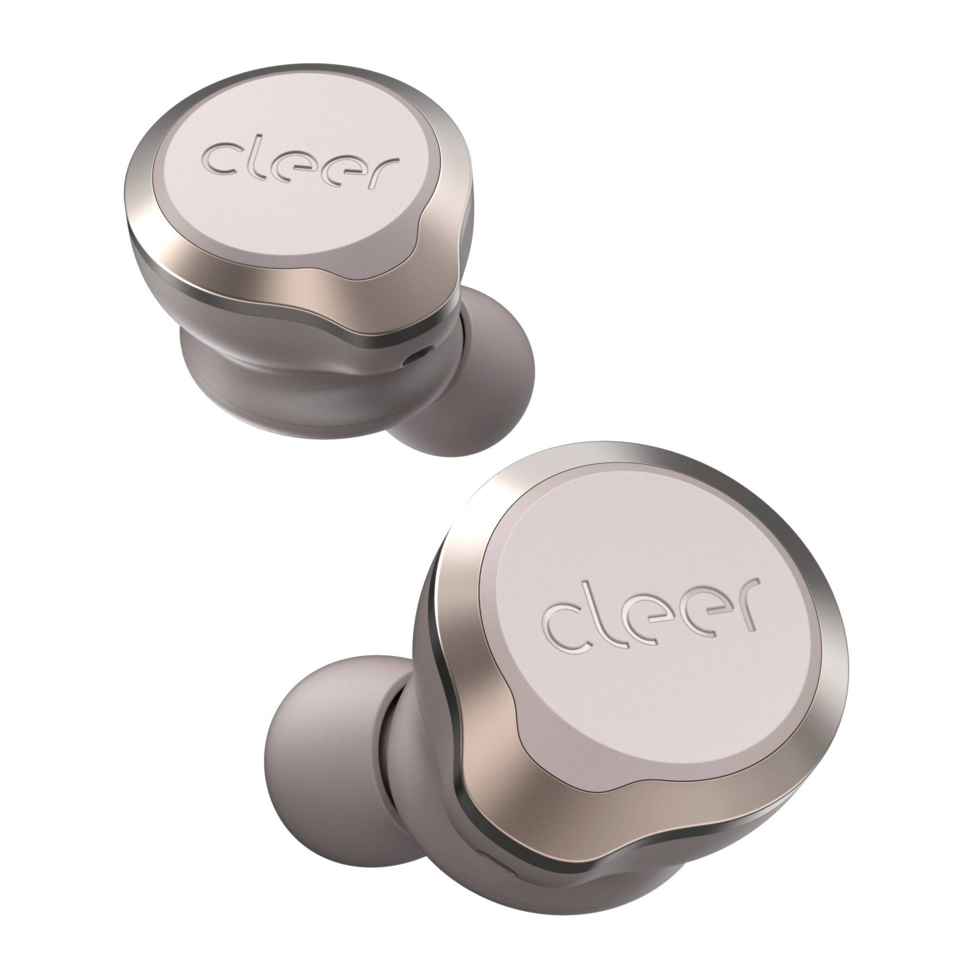 Cleer Ally Plus II Noise Canceling True Wireless Long Battery Life Earbuds (Stone)