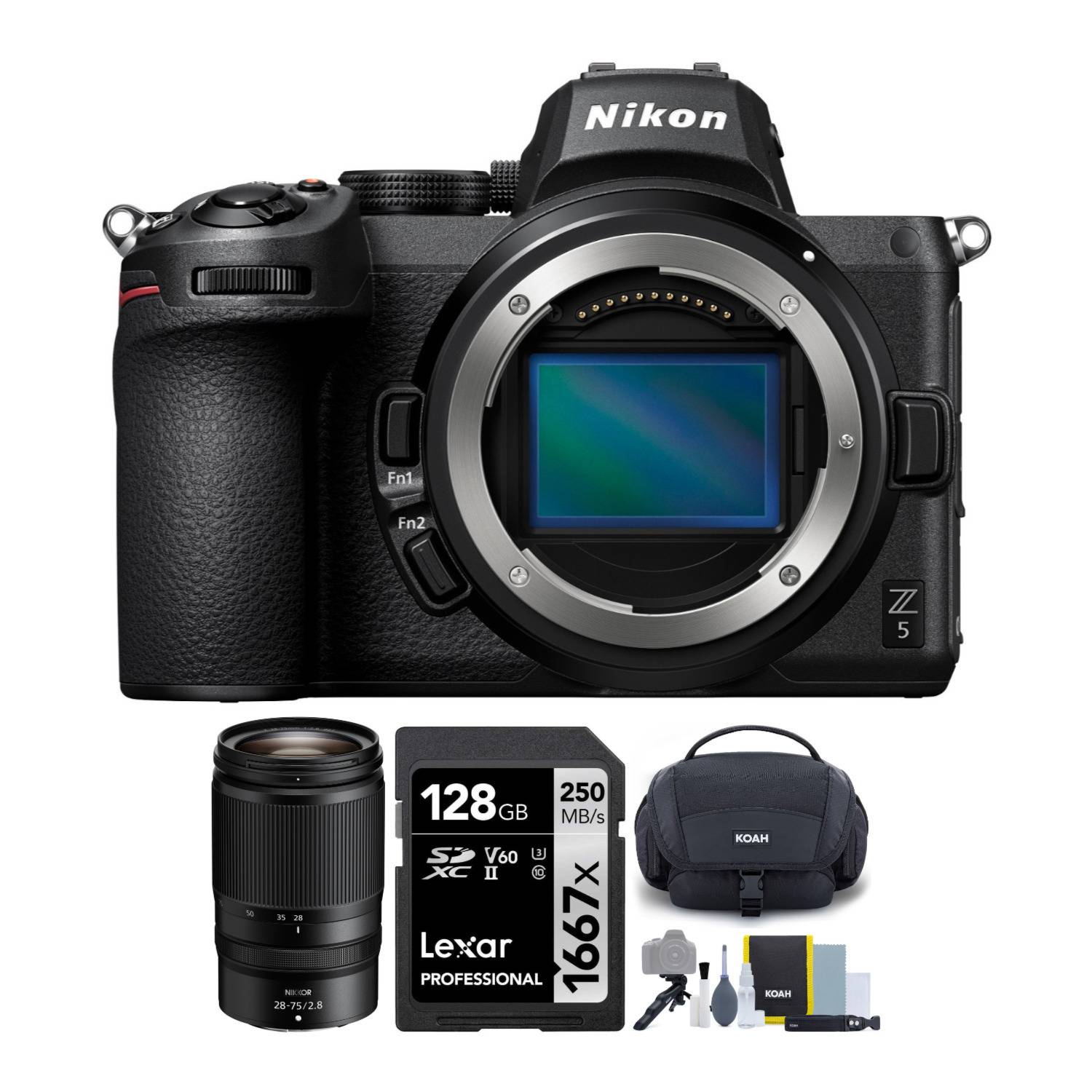 Nikon Z 5 FX-format Mirrorless Camera with Z 28-75mm f/2.8 Lens Deluxe Bundle