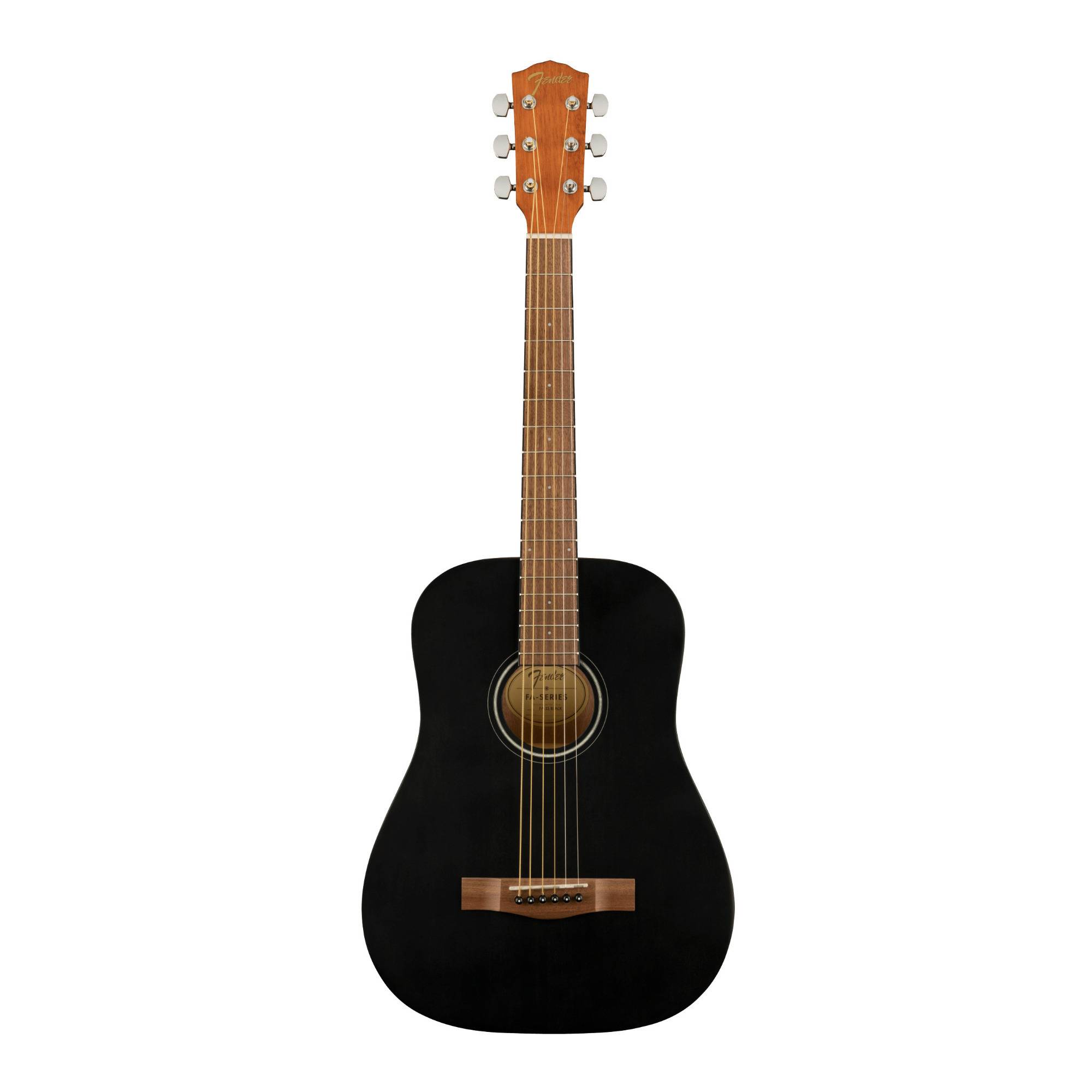 Fender FA-15 3/4 Steel 6-String Acoustic Guitar (Black)