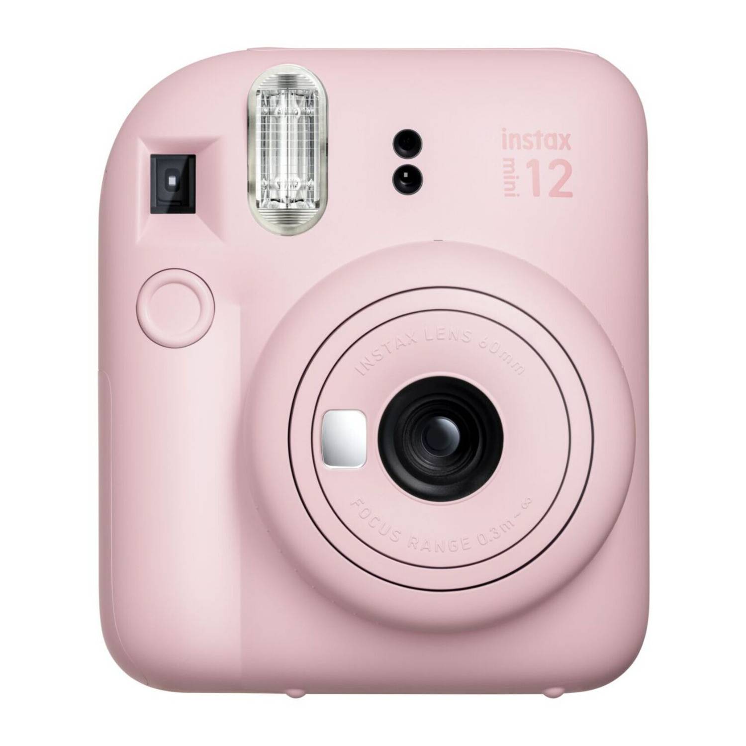 Fujifilm Instax Mini 12 with 60mm Instax Mini Lens, Lightweight and Compact (Blossom Pink)