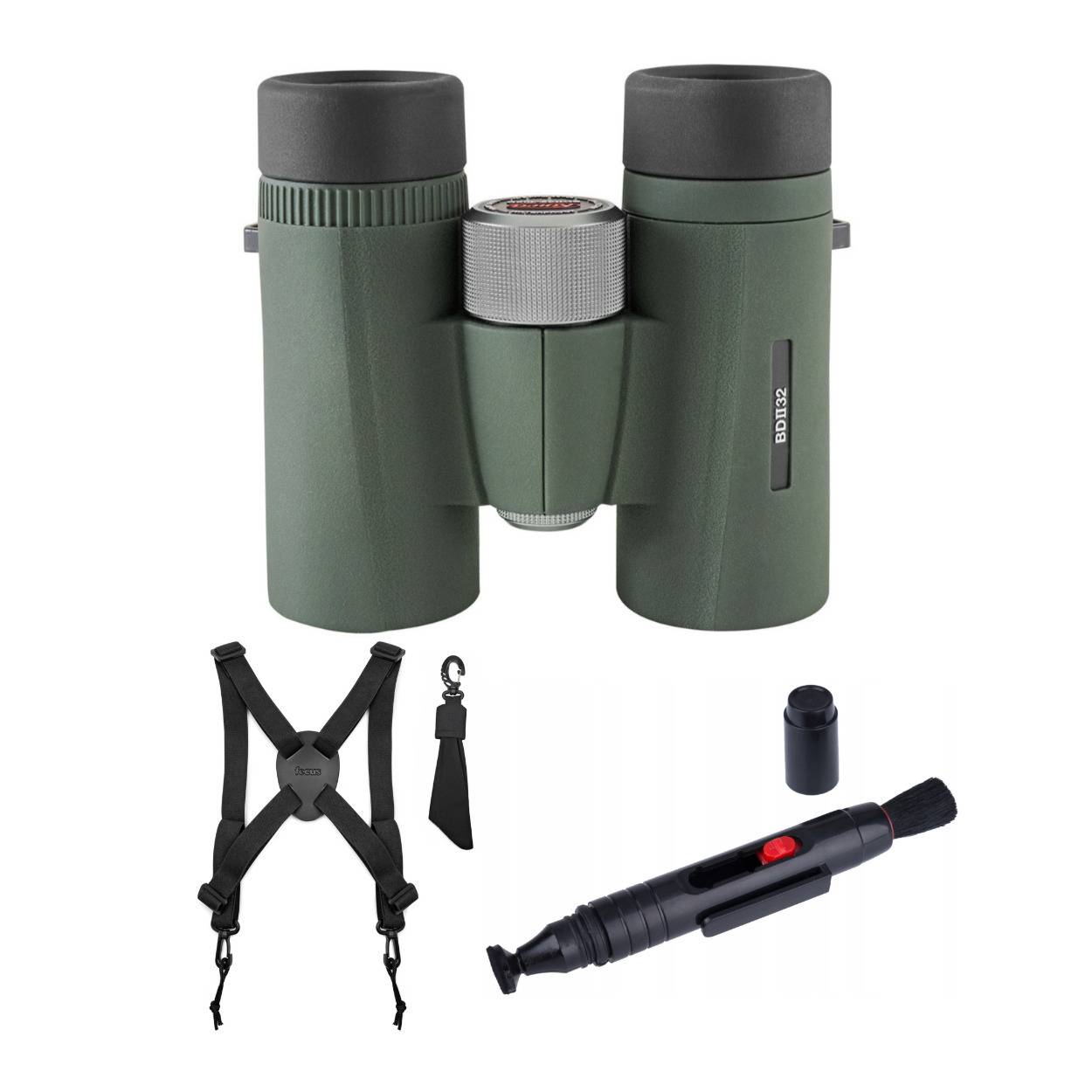Kowa 8x32 BDII-XD Prominar Roof Prism Binoculars with Harness and Lens Pen