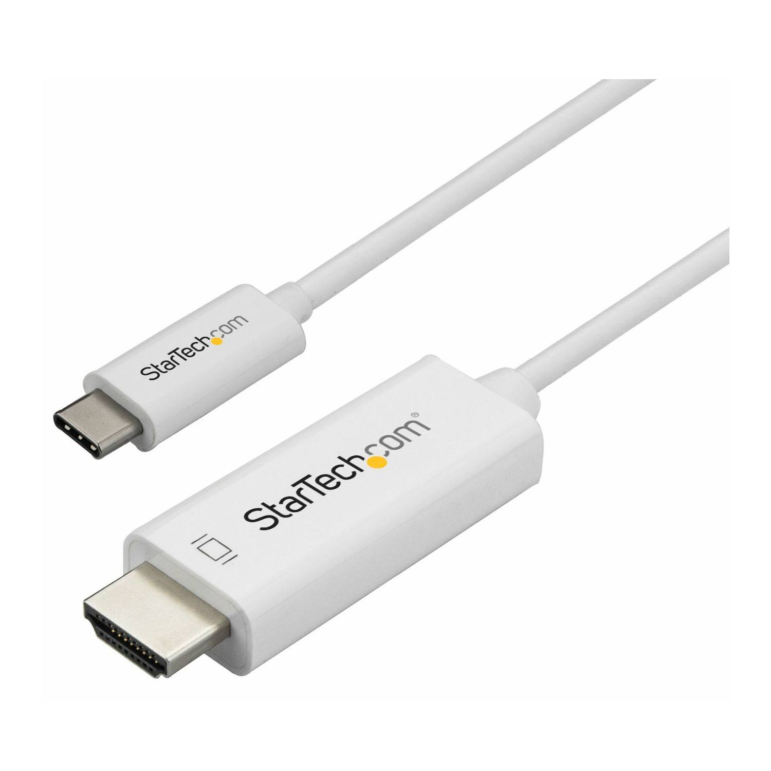 StarTech USB-C to HDMI Cable (10-Feet, White)