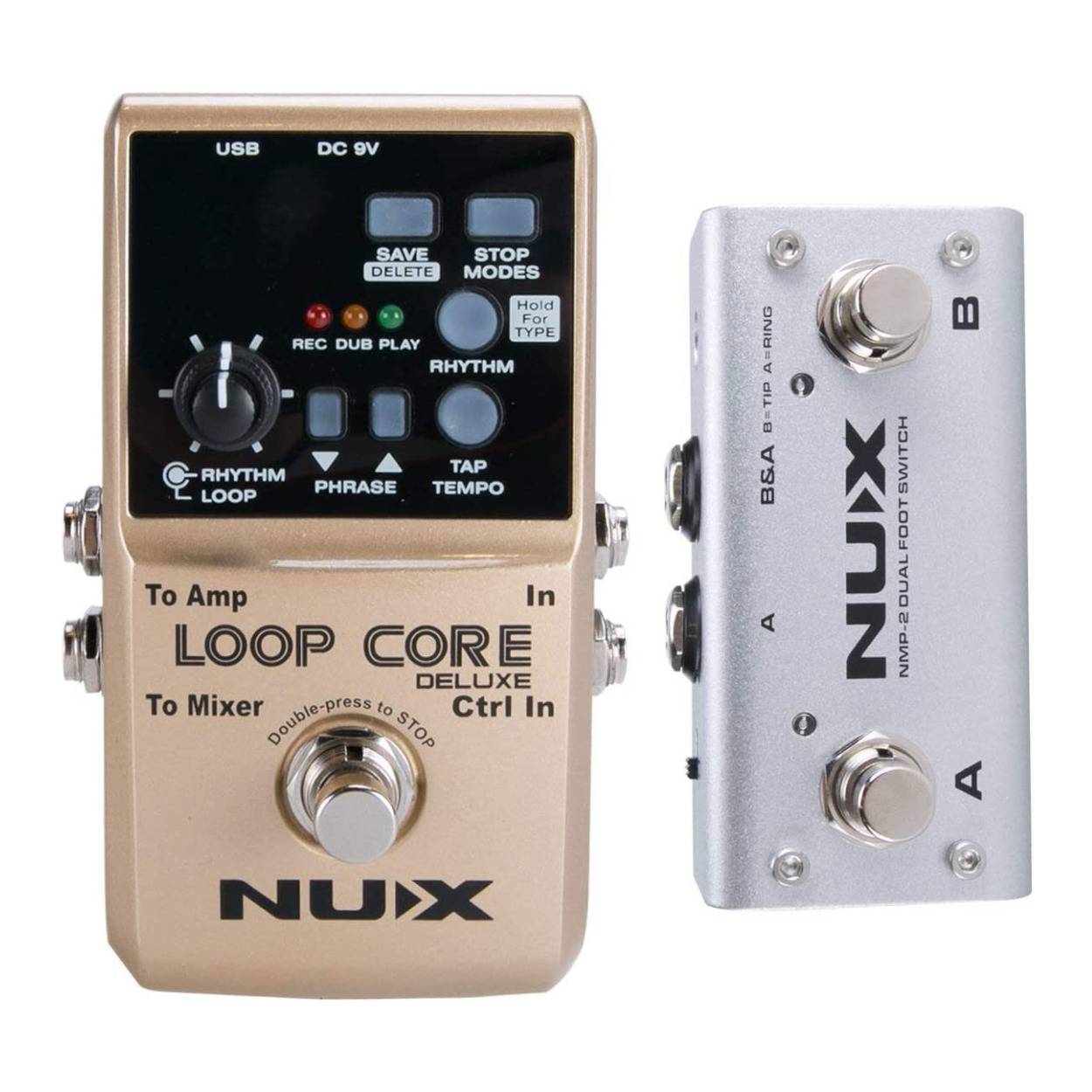 NuX Loop Core Deluxe Guitar Looper with Footswitch