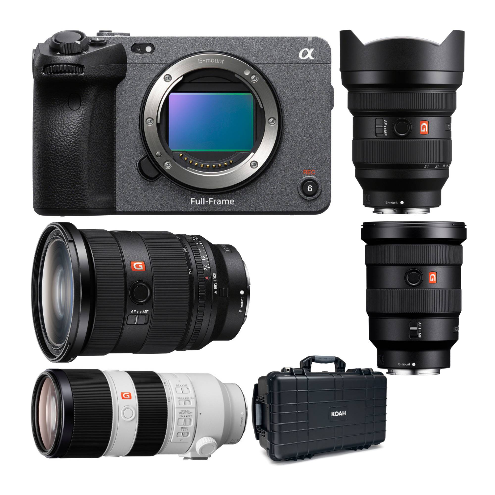 Sony Alpha FX3 Cinema Line Full-frame Camera with 24-70mm f/2.8 Zoom Lens and Wide-Angle Lens Bundle