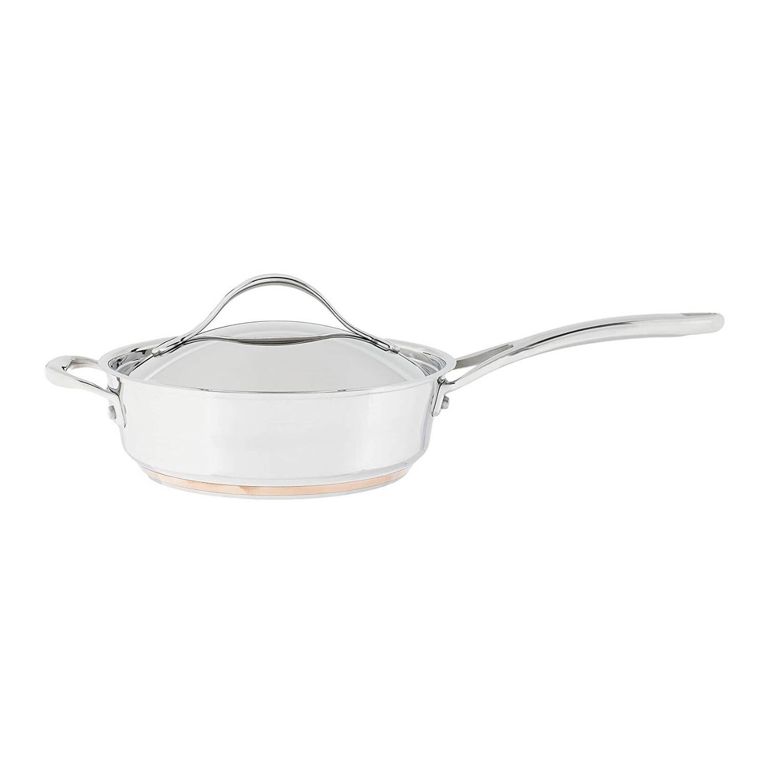 Anolon 75853 3-Quart Saute Pan with Lid and Helper Handle