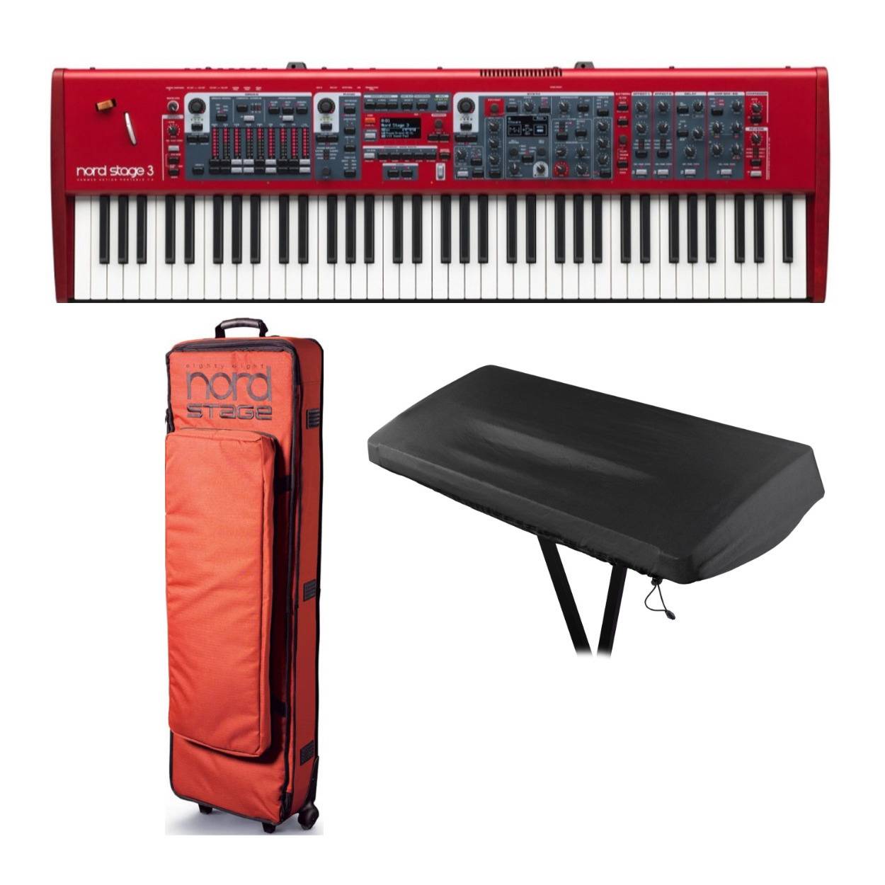Nord Stage 3 HP76 76-Key Hammer-Action Keyboard Bundle with Nord Soft Case for Stage 76 and Cover