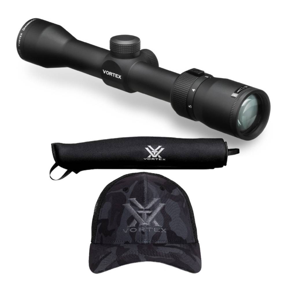 Vortex Optics 1.75-5x32 Diamondback Riflescope with Sure Fit Cover and Cap