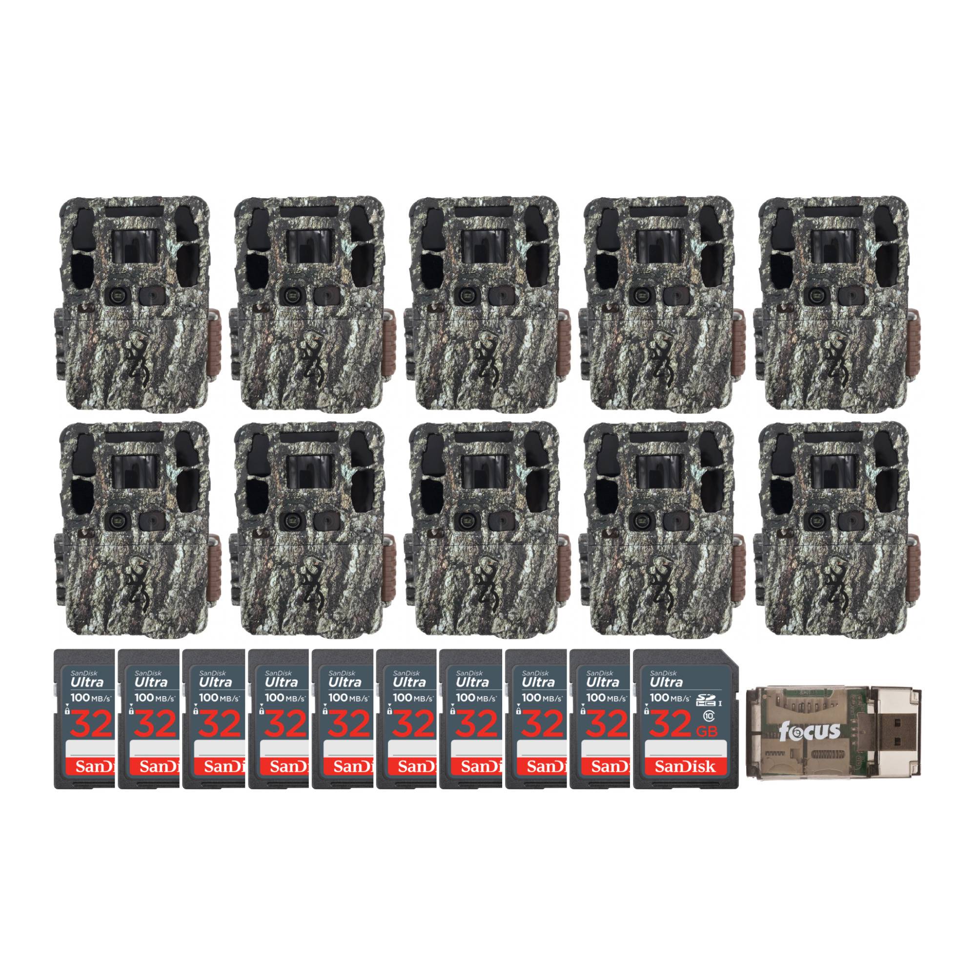 Browning Trail Camera Dark Ops Pro DCL Trail Camera (10-Pack) Bundle with 32GB Card and Card Reader