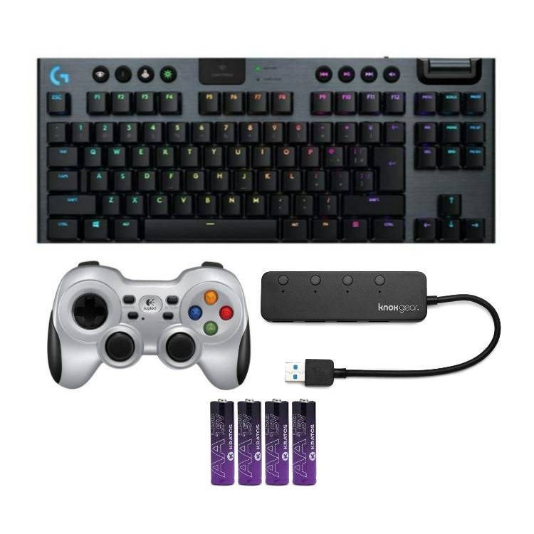 Logitech G G915 LIGHTSPEED Wireless RGB Mechanical Gaming Keyboard with Wireless Gamepad Bundle