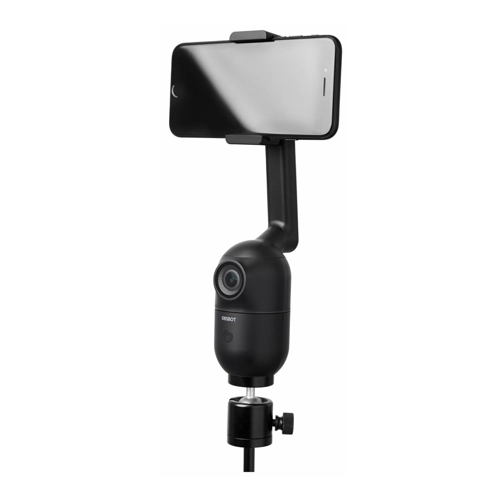 OBSBOT Me AI-Powered Phone Mount, Auto-Tracking Phone Mount with Wide-Angle Sensing Camera