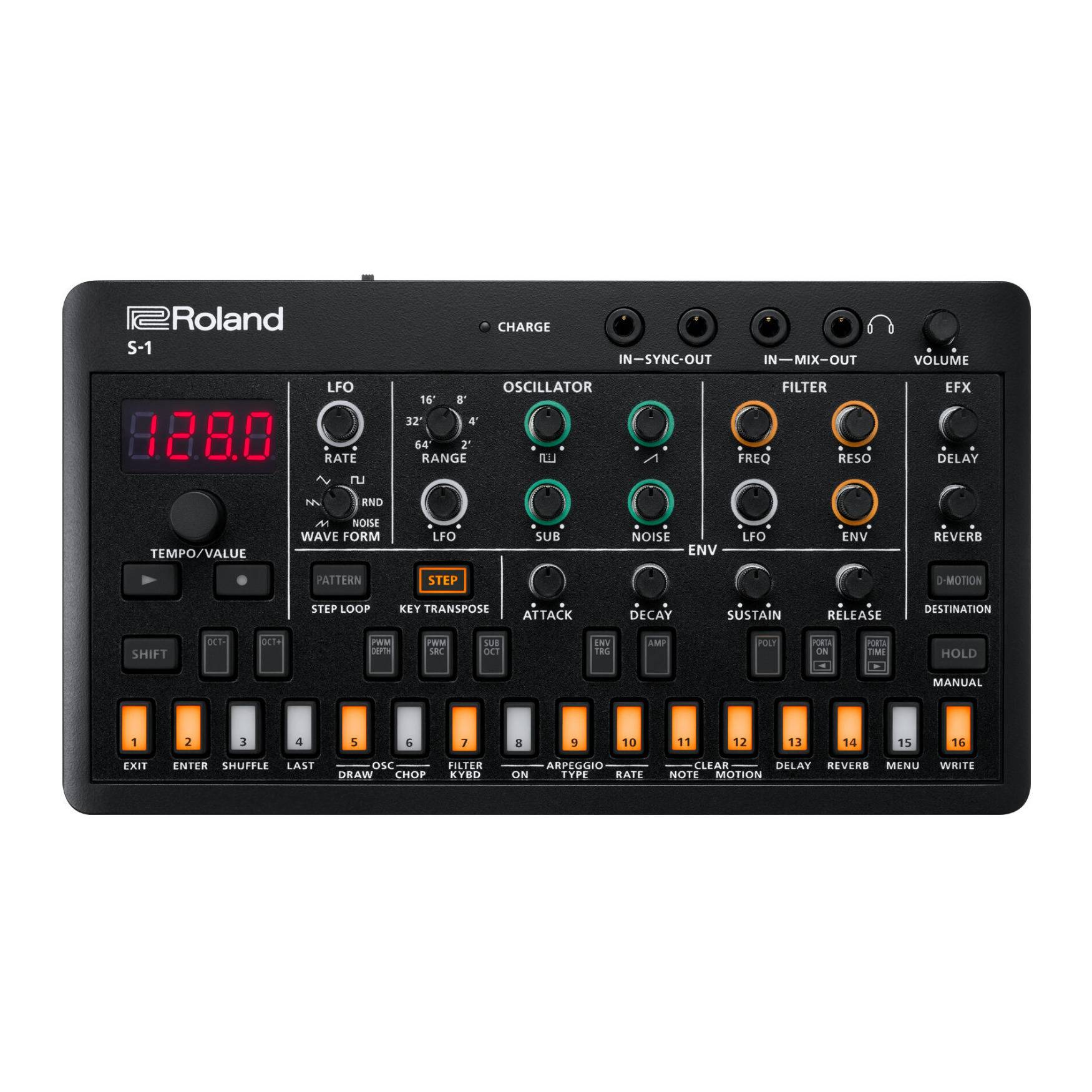 Roland Ultra-Portable Sturdy D-Motion Tweak Synthesizer with 64-Step Sequencer and 64 Patterns