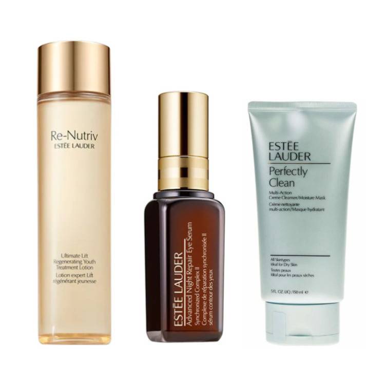 Estee Lauder Advanced Night Repair Eye Serum with Regenerating Treatment Lotion and Purifying Mask