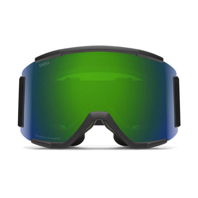 Smith Optics Squad XL Snow Goggle (Black + ChromaPop Sun Green Gold Mirror Lens)