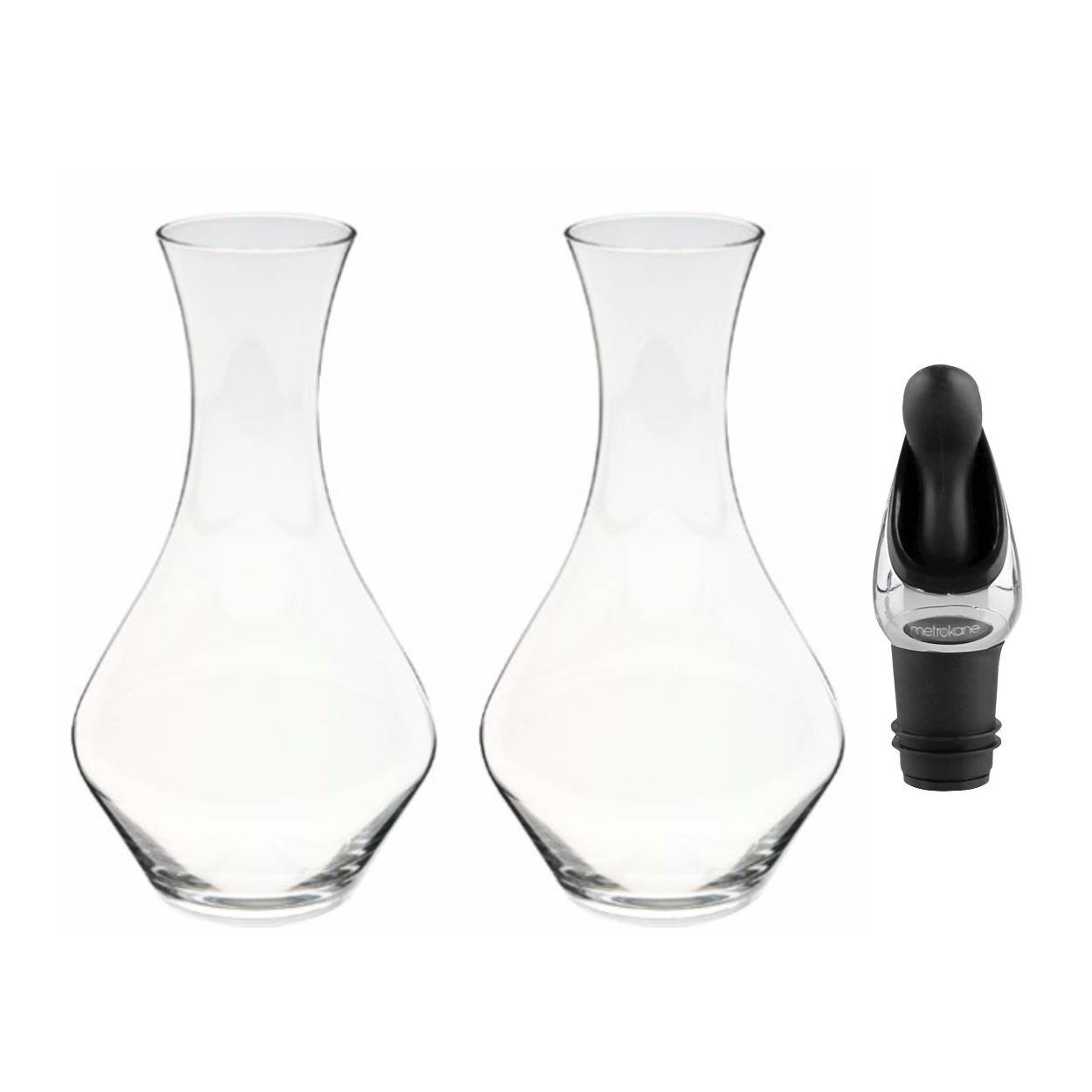 Riedel Cabernet Wine Decanter (2-Pack) with Wine Pourer