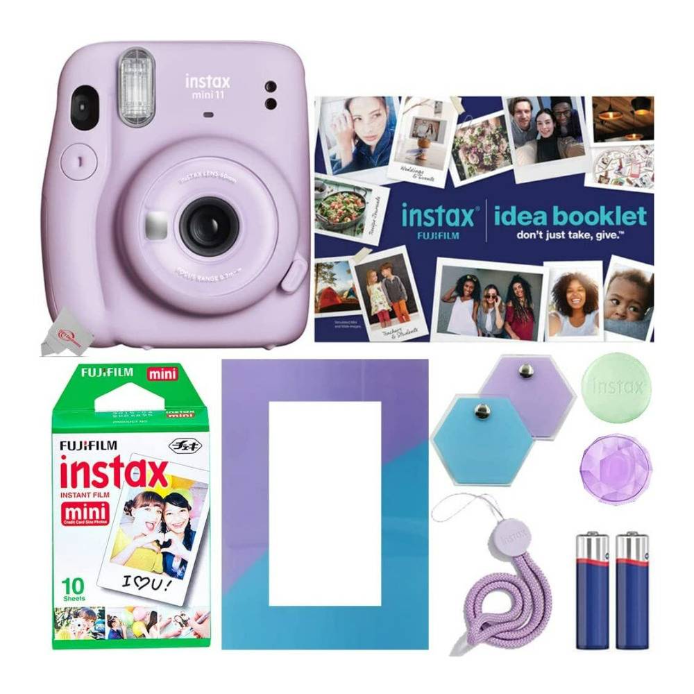 Fujifilm Instax Mini 11 Instant Film Holiday Camera Bundle (Lilac Purple)