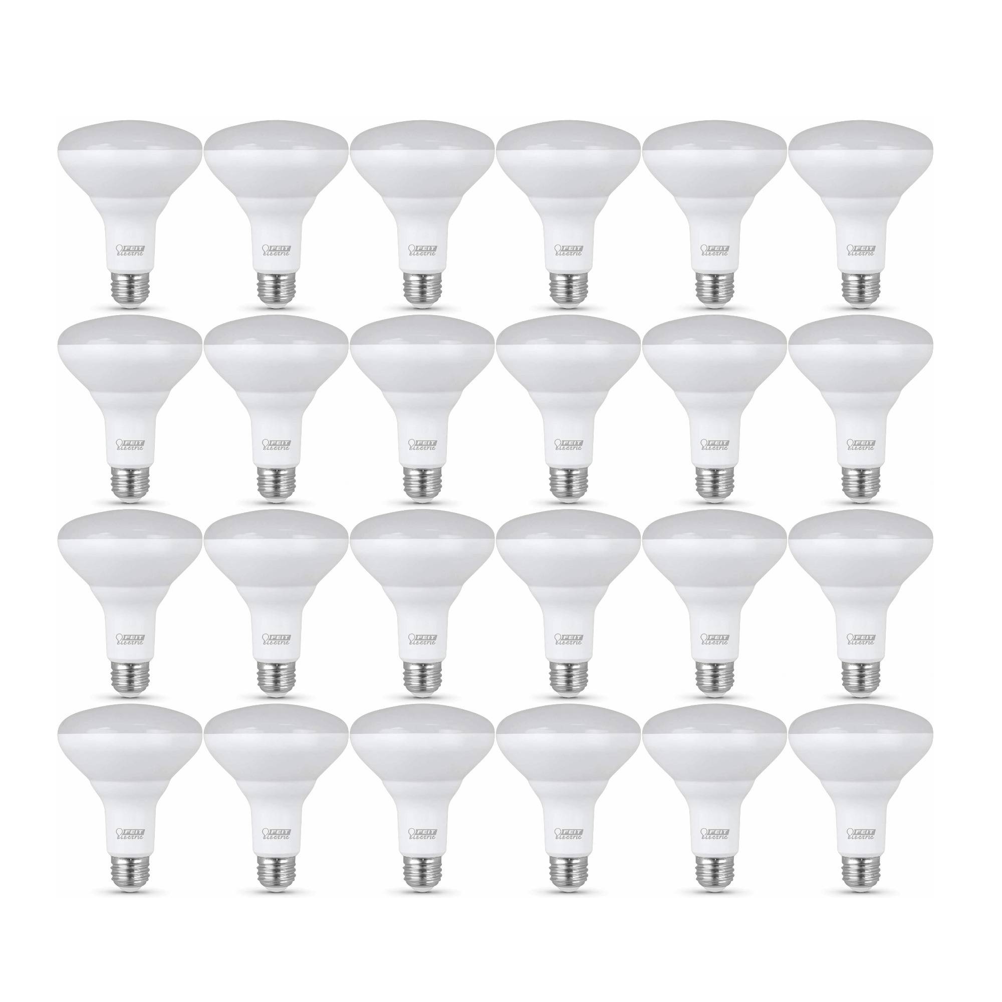 Feit Electric BR30 E26 (Medium) Soft White 65-Watt LED Dimmable Light Bulb (24-Pack)