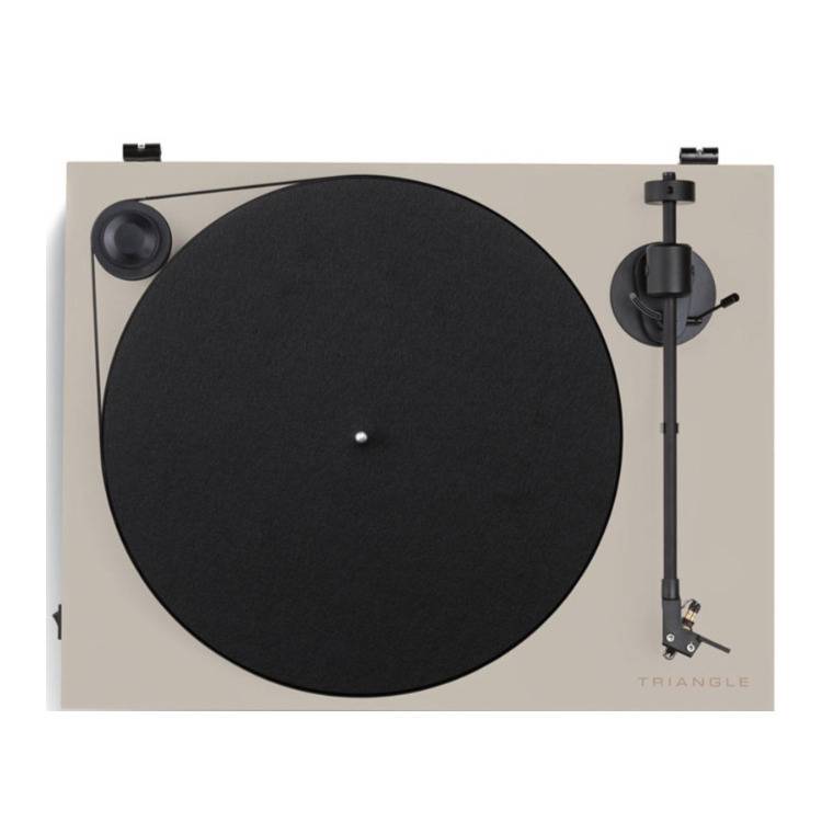 Triangle Active Series Turntable with Ortofon Cartridge (Linen Gray)