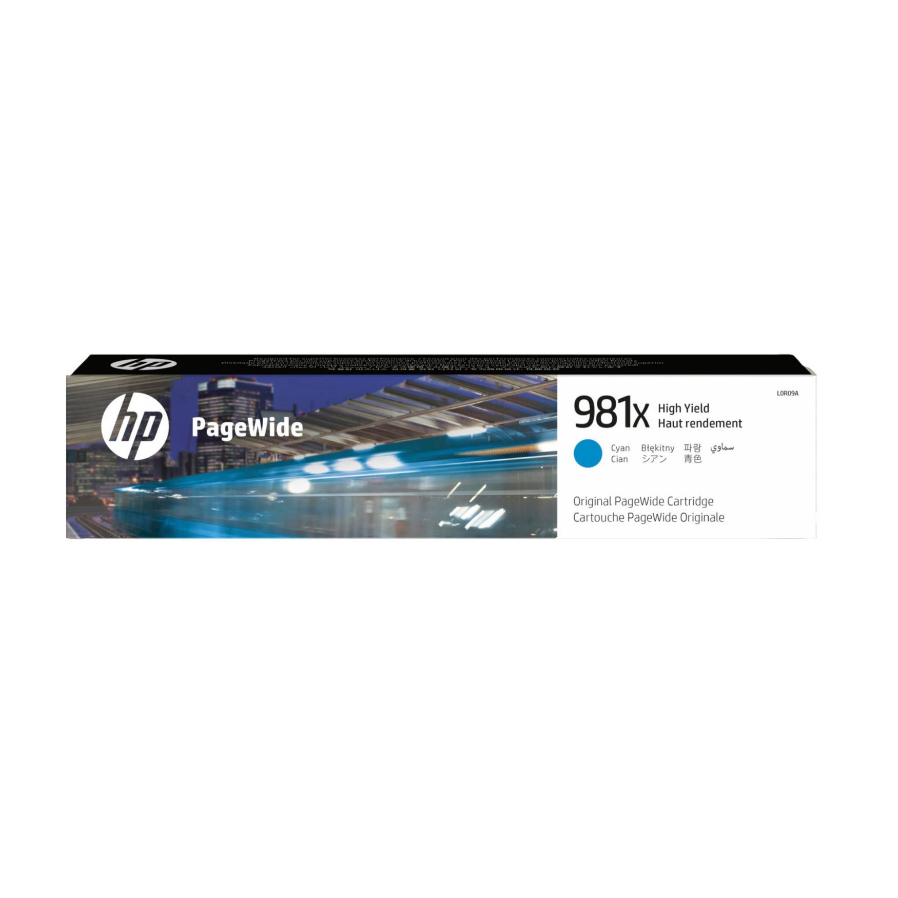 HP 981X Original High Yield and Cost-Effective Page Wide Cyan Ink Cartridge (10000 Pages)