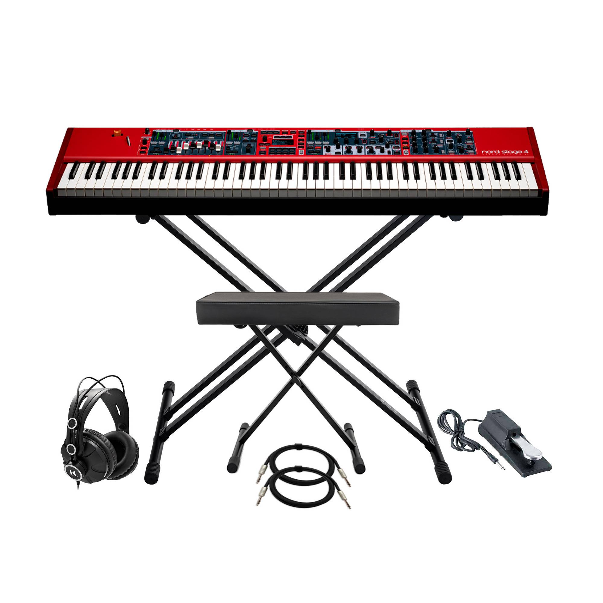 Nord Stage 4 88 88-Key Fully-Weighted Keyboard with Stand, Adjustable Bench and Sustain Pedal