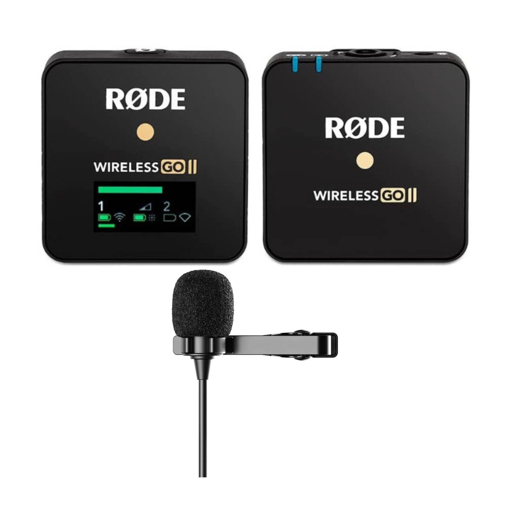 Rode Microphones Wireless GO II Single Set Microphone System Bundle with Omnidirectional Mic