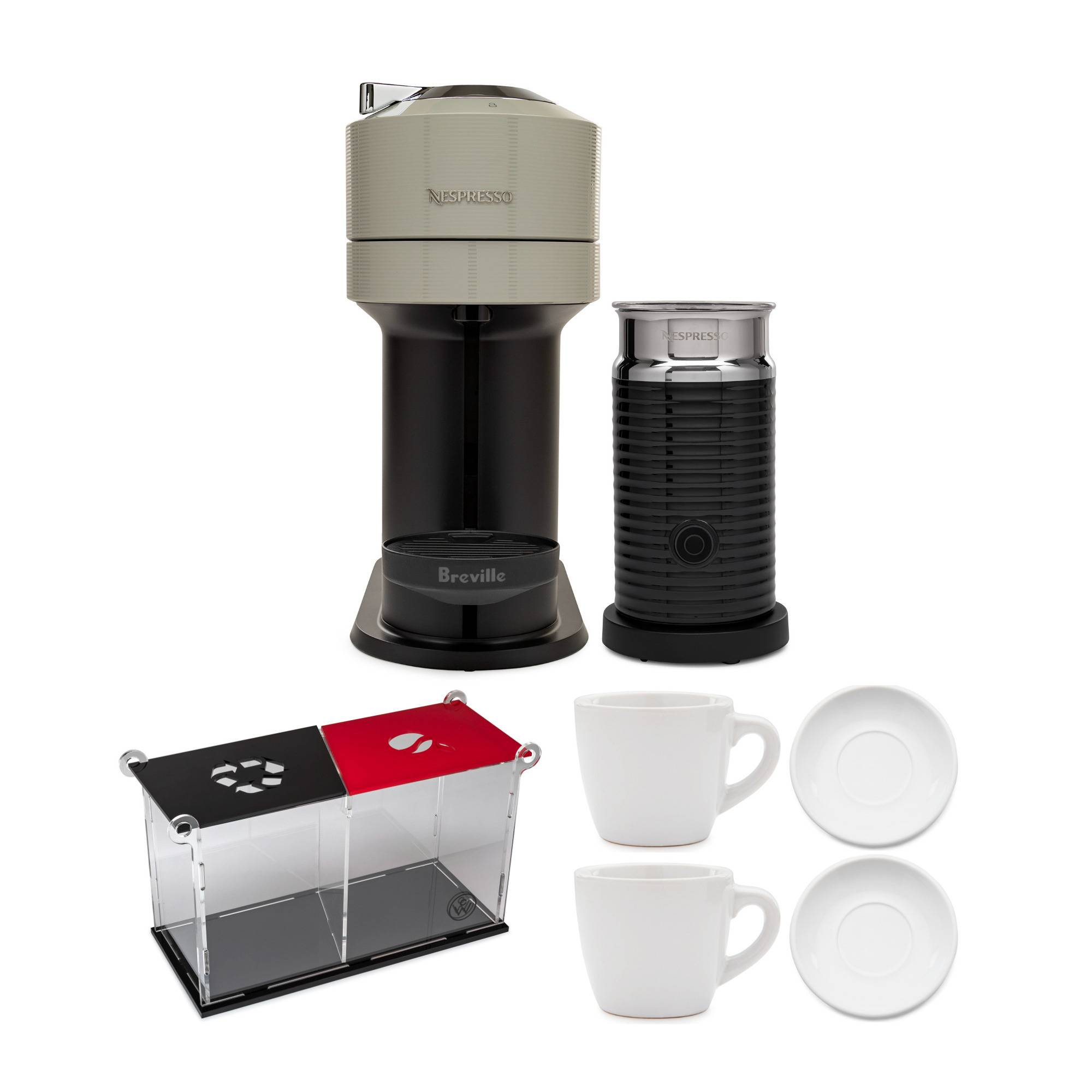 Breville Vertuo Next Coffee and Nespresso Machine Bundle with Organizer (3 Items)